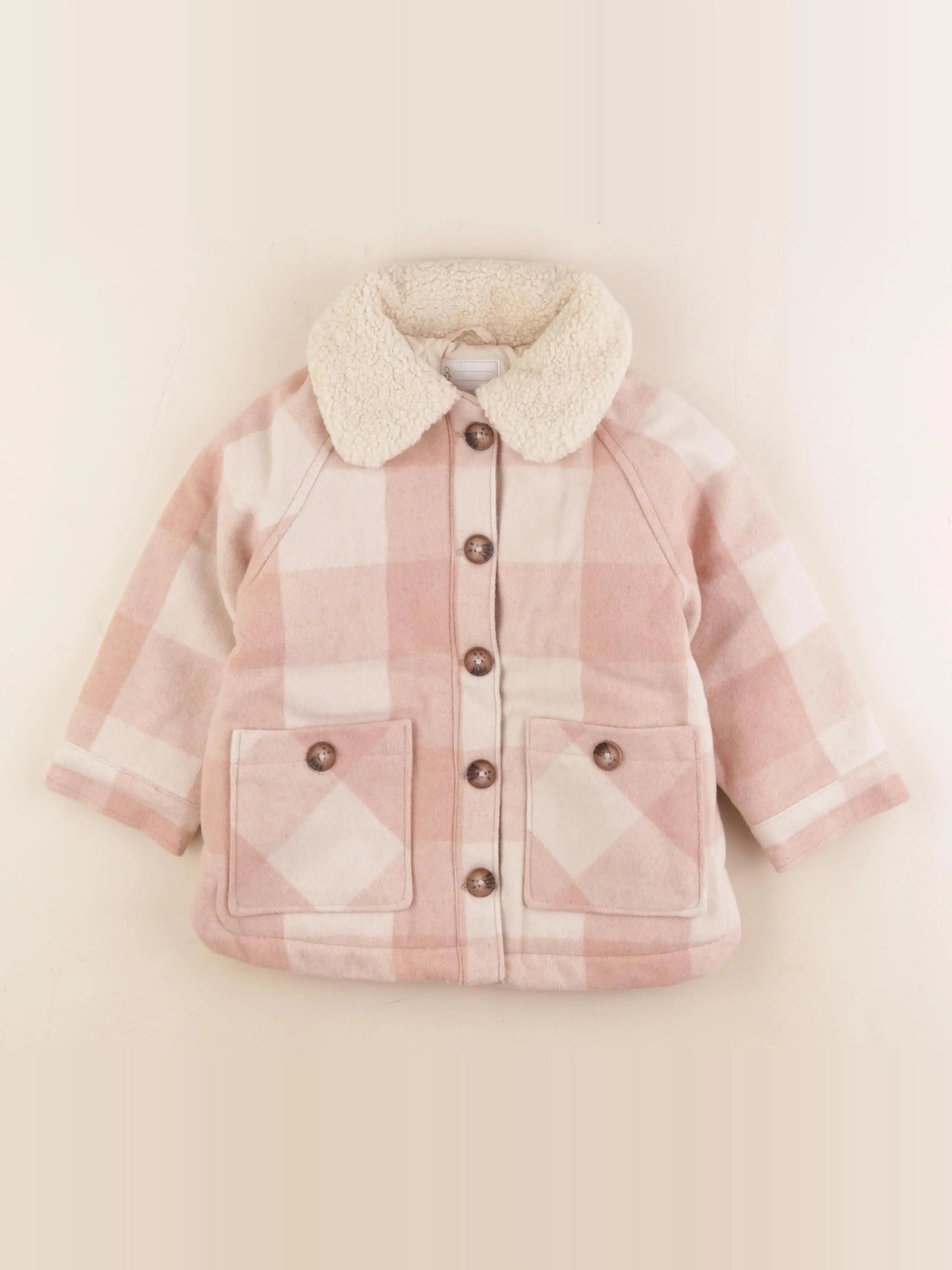 Vertbaudet - manteau rose - 4 ans