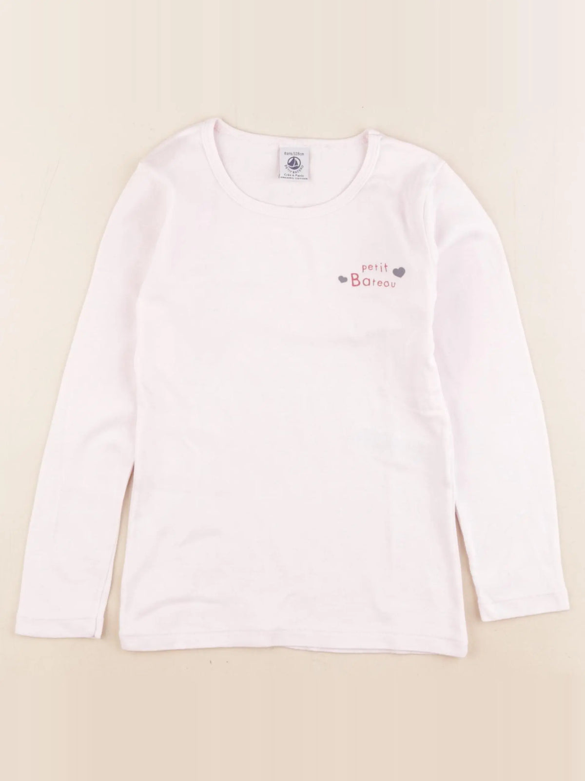 Petit Bateau - maillot de corps rose - 8 ans