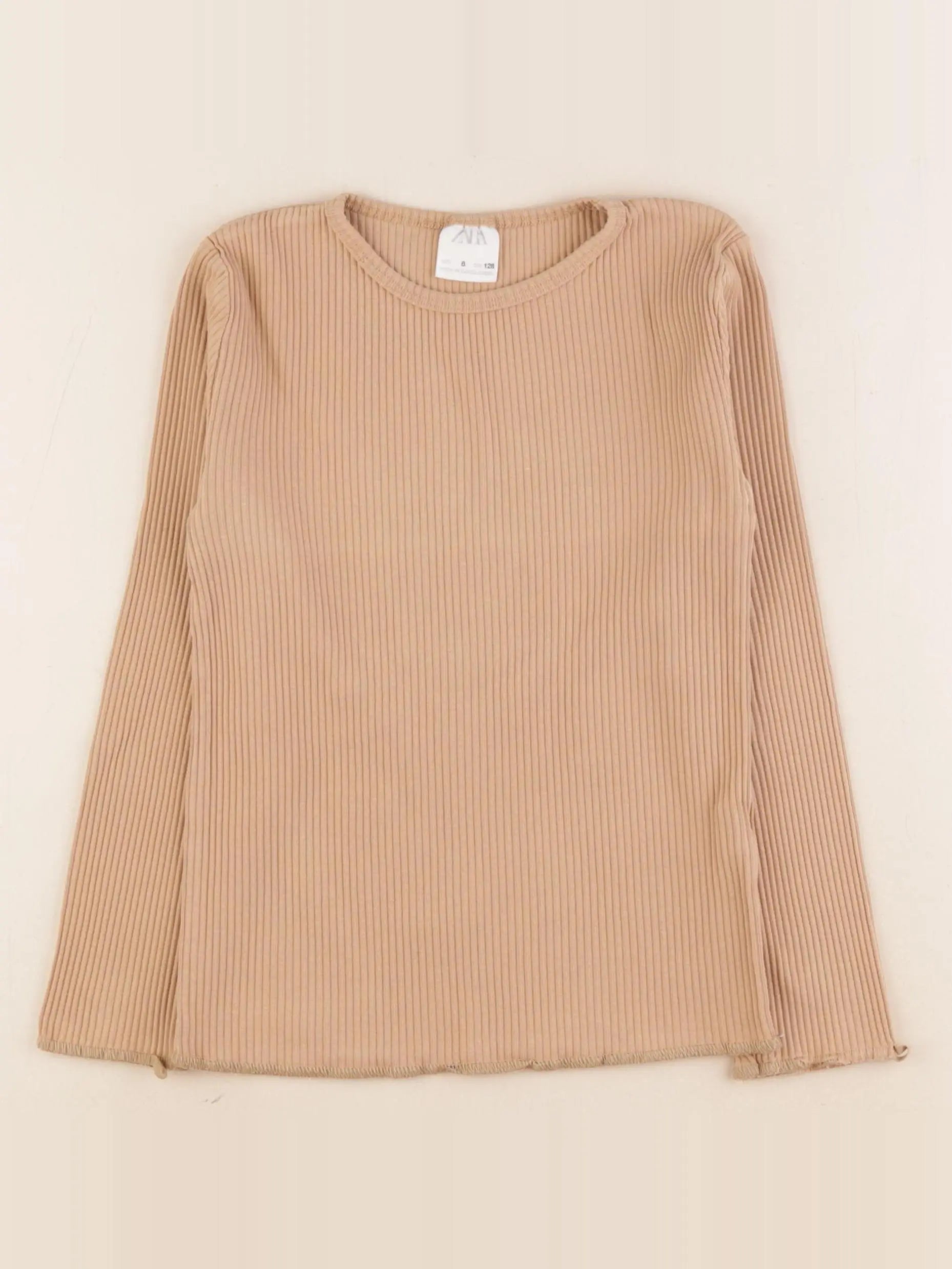 Zara - tee-shirt marron - 8 ans