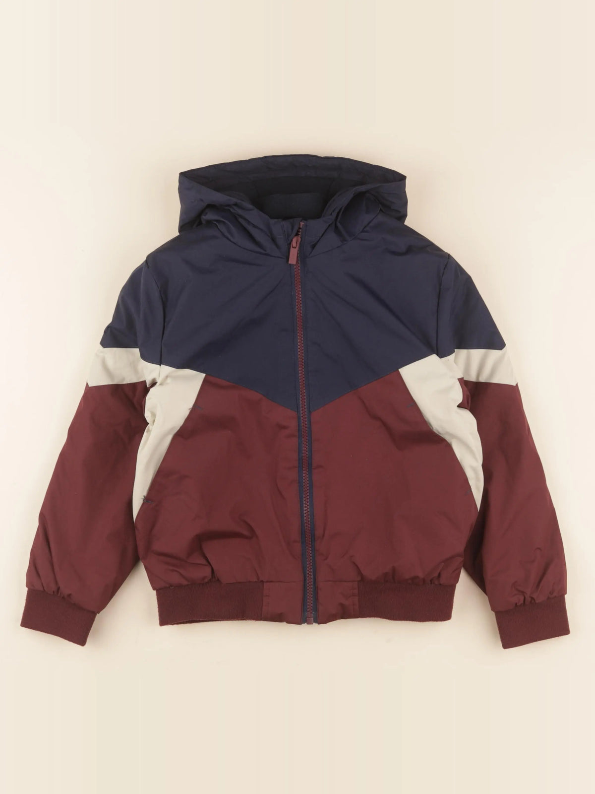 Vertbaudet - veste bleu, rouge - 8 ans