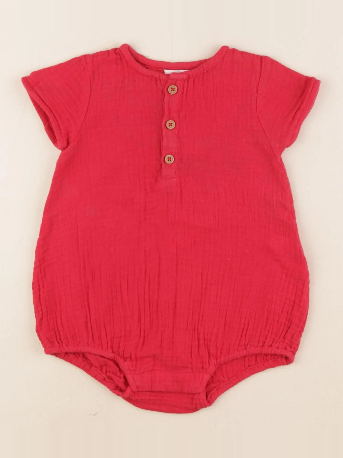 Boutchou - combinaison rouge - 9 mois