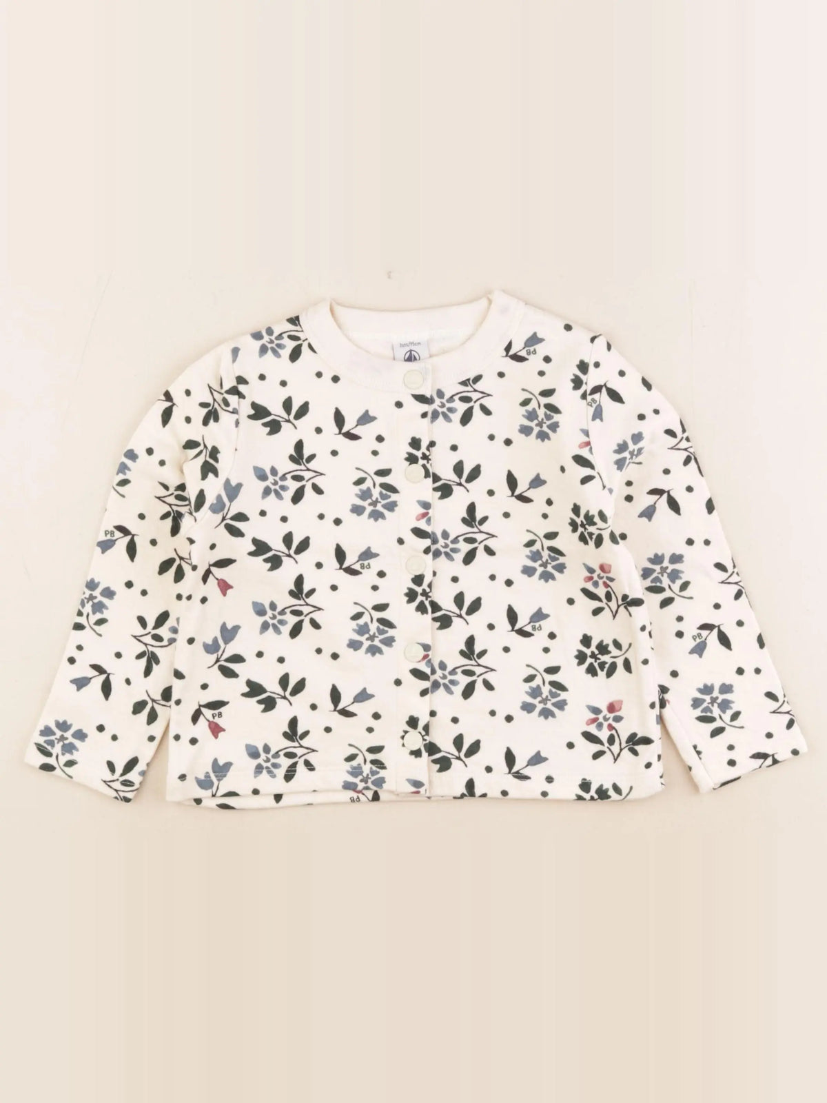 Petit Bateau - sweat blanc - 3 ans