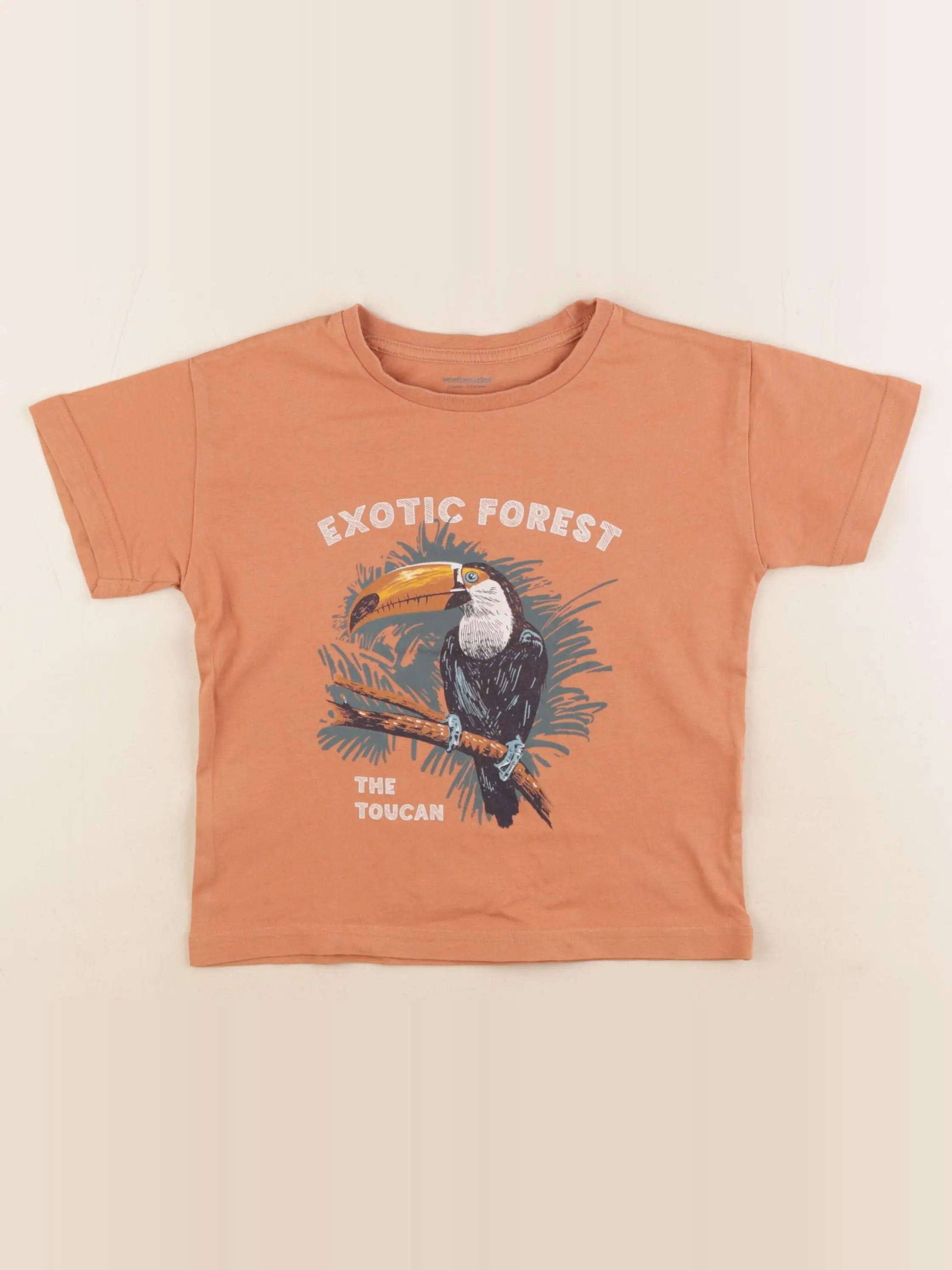 Vertbaudet - tee-shirt orange - 5 ans