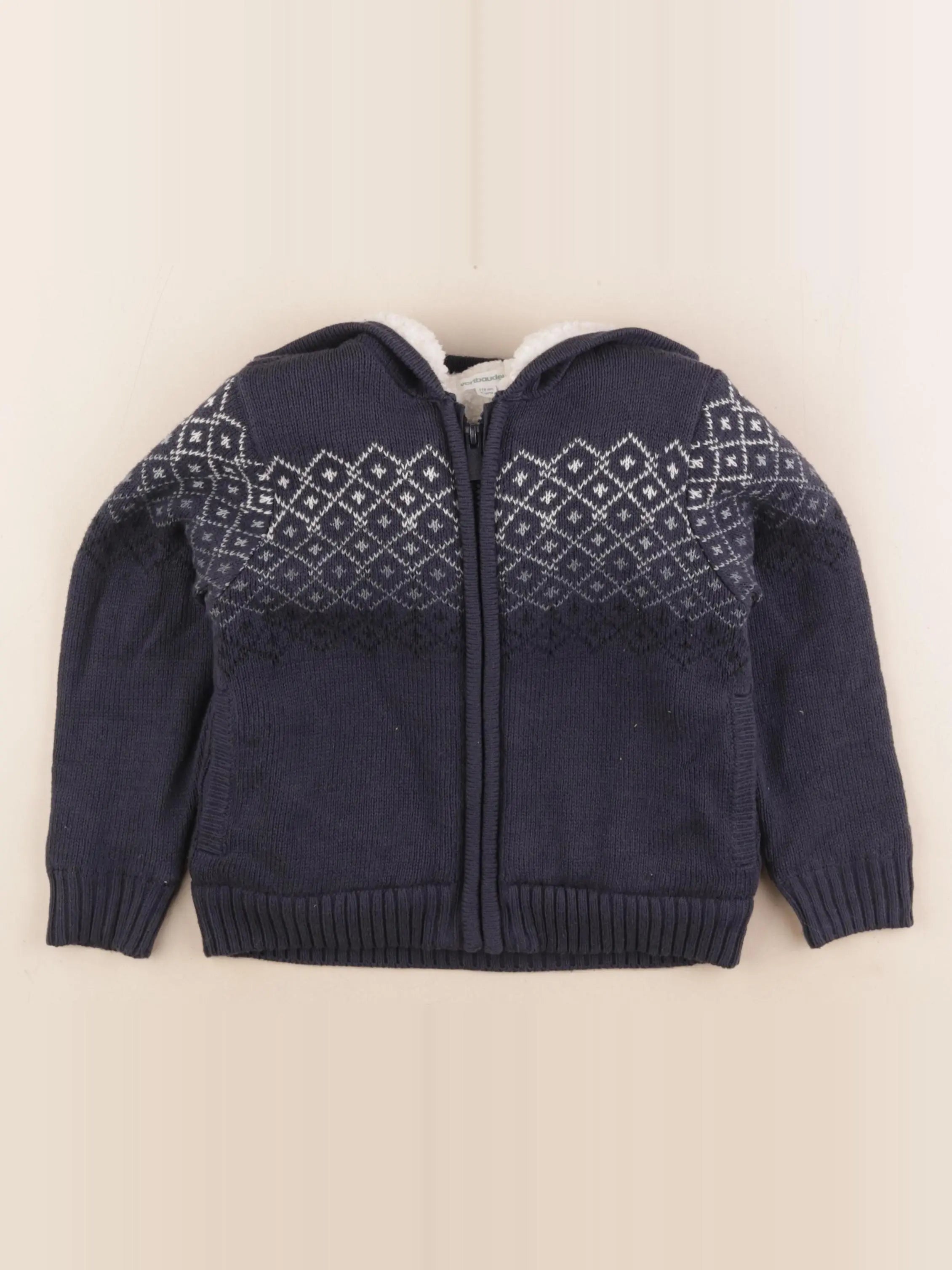 Vertbaudet - gilet bleu - 5 ans