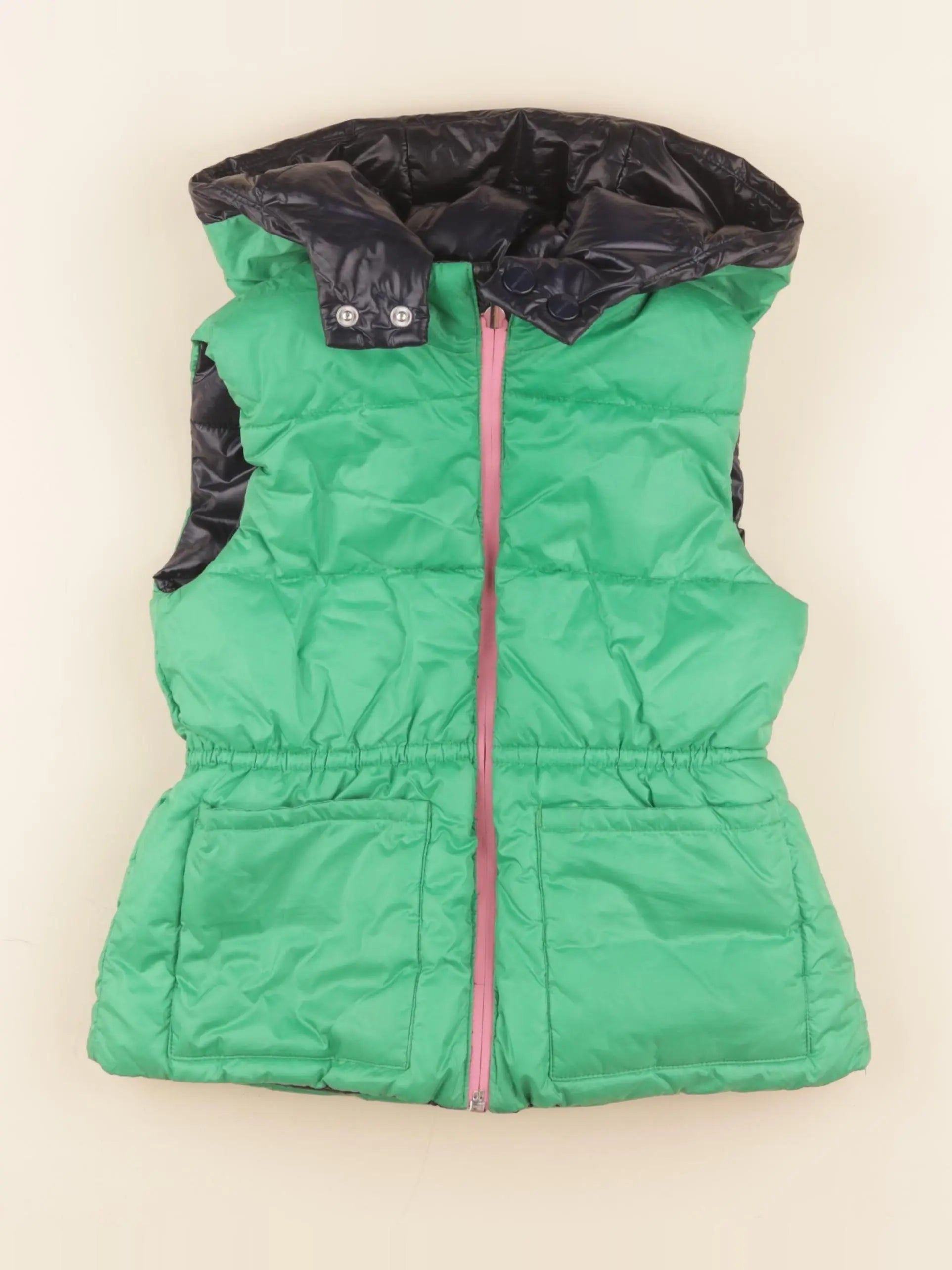 Jacadi - doudoune réversible bleu, vert - 6 ans