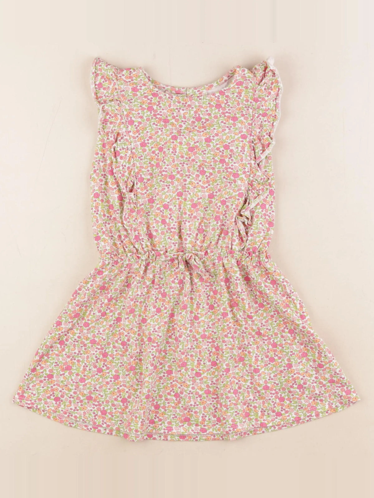 Vertbaudet - robe rose, multicolore - 4 ans