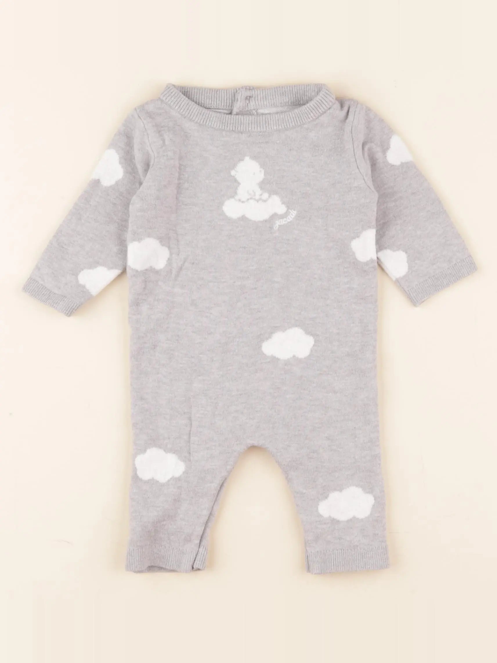 Jacadi - combinaison gris - 3 mois