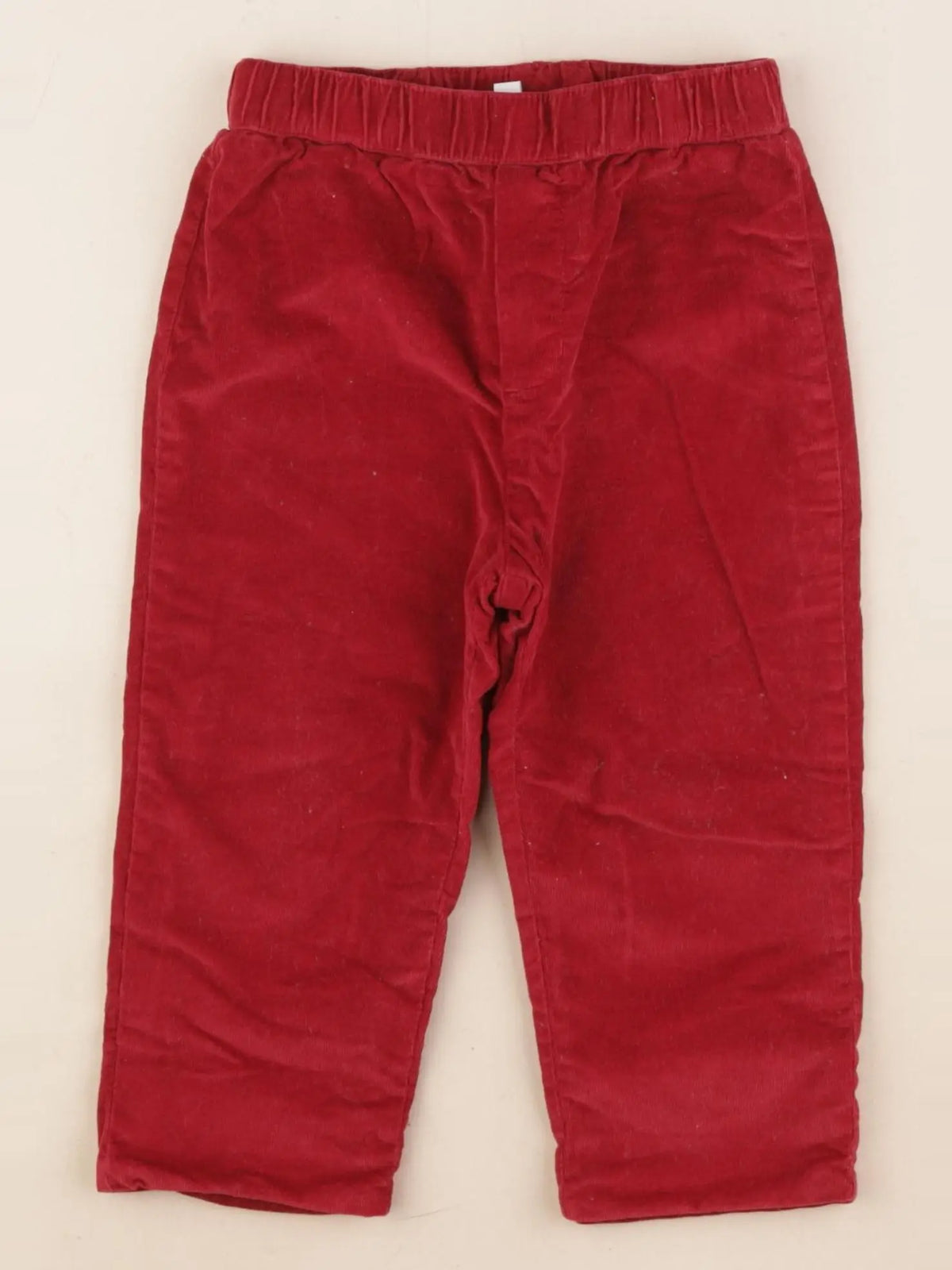 Jacadi - pantalon doublé rouge - 2 ans