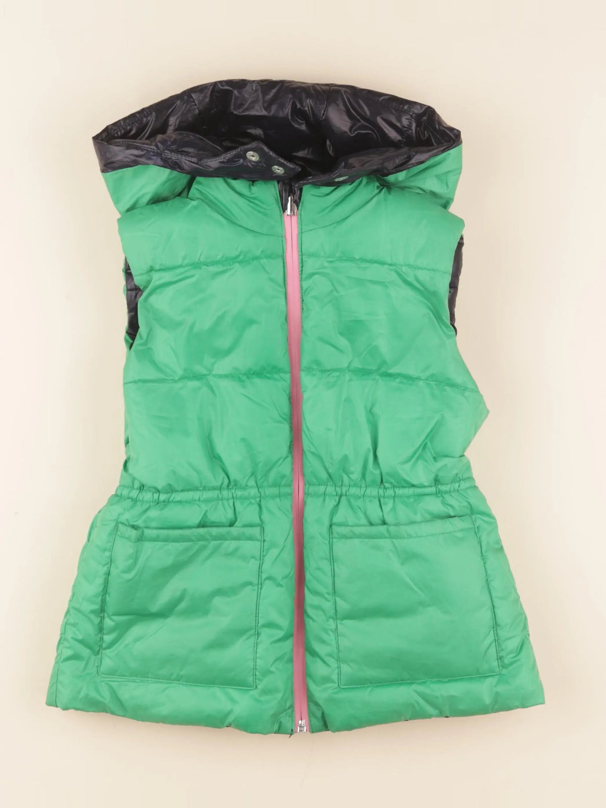 Jacadi - doudoune réversible bleu, vert - 8 ans