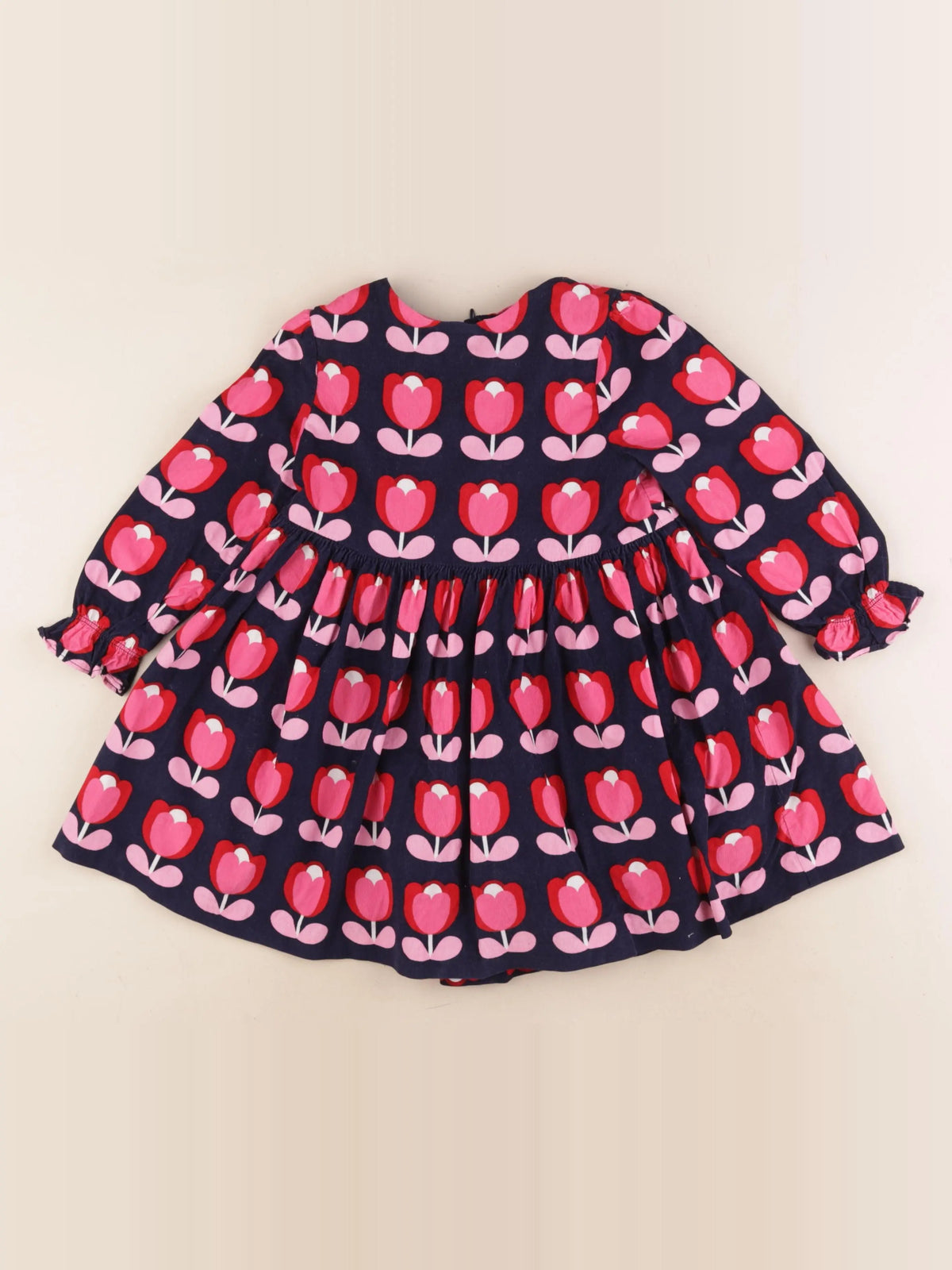 Jacadi - robe rose, bleu - 4 ans