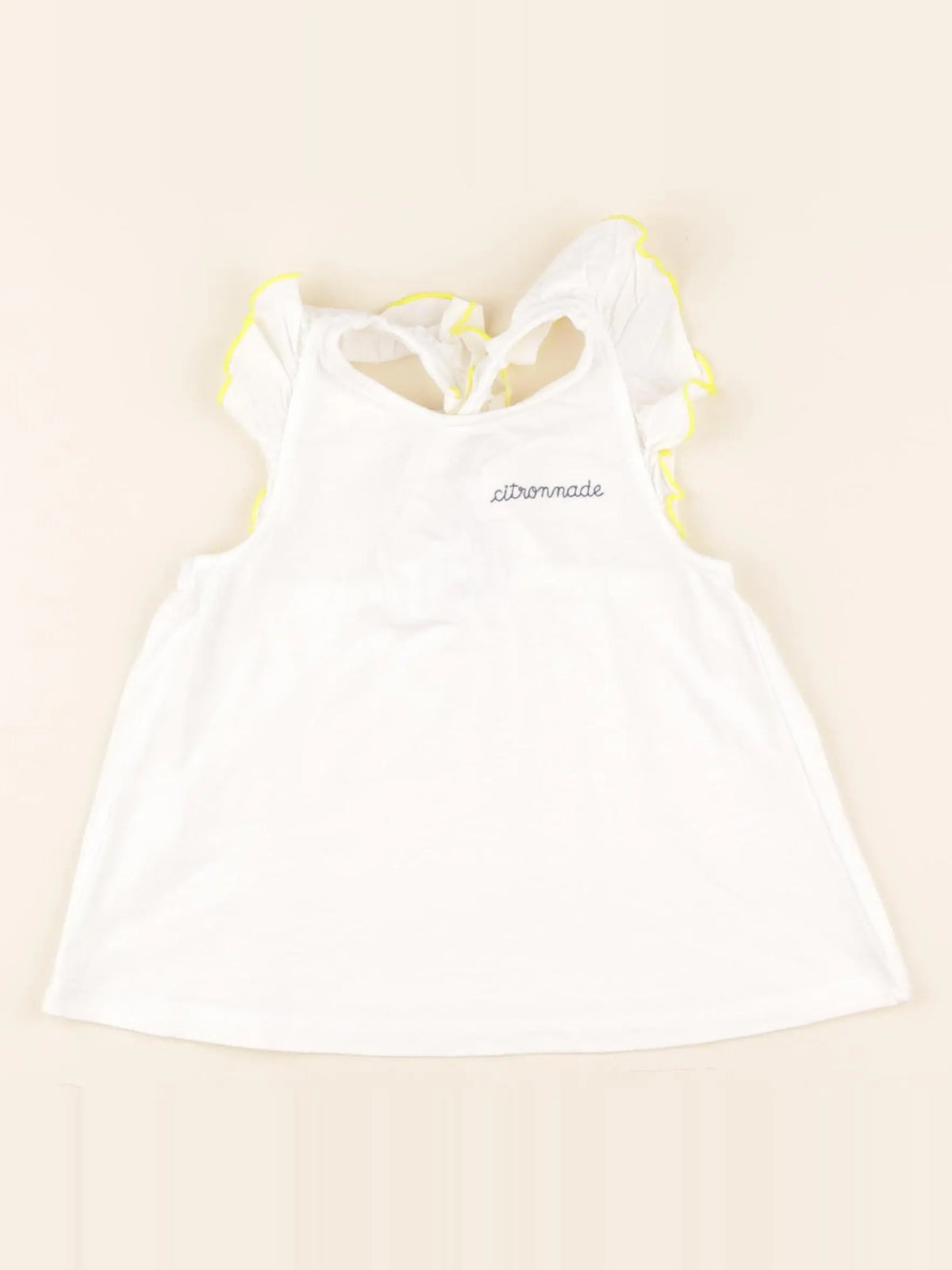Jacadi - débardeur blanc, jaune - 4 ans
