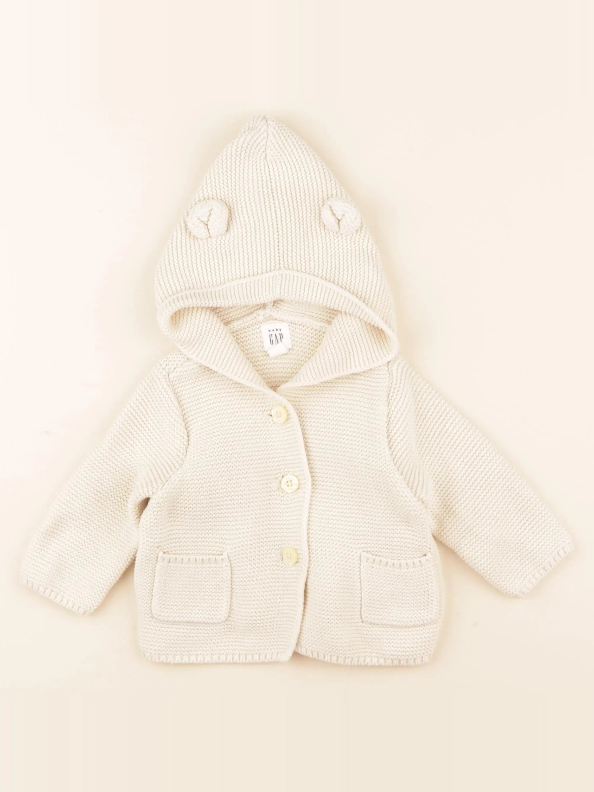 GAP - gilet beige - 3/6 mois