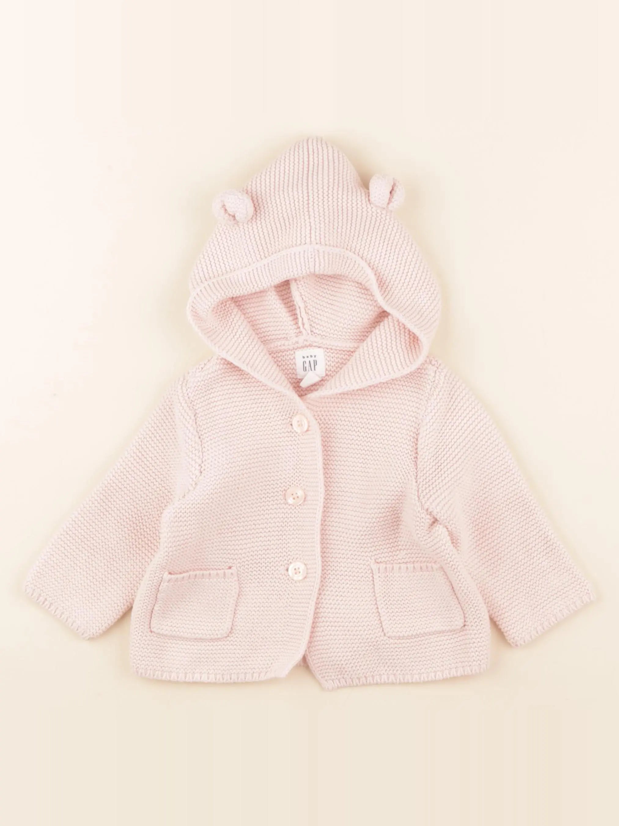 GAP - gilet rose - 3/6 mois