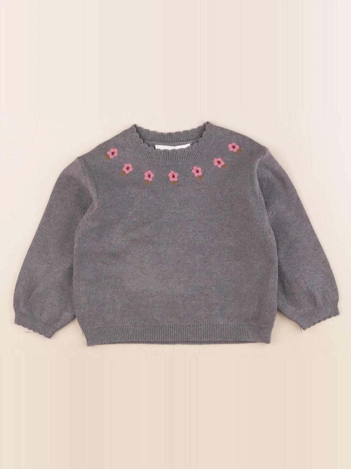 Zara - pull gris - 3 ans