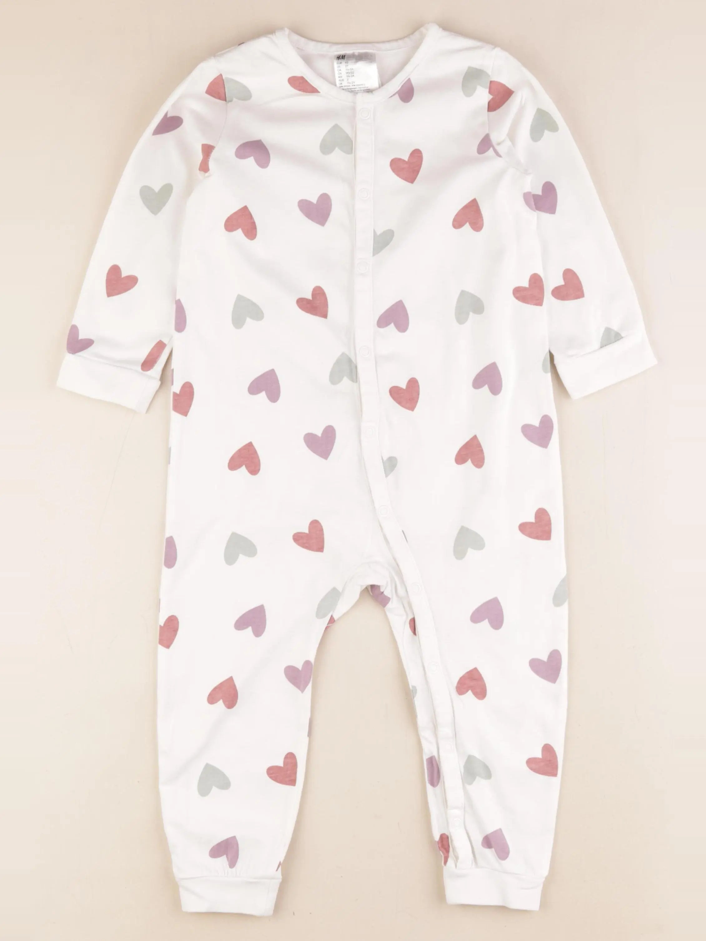 H&M - pyjama coton blanc, multicolore - 18/24 mois