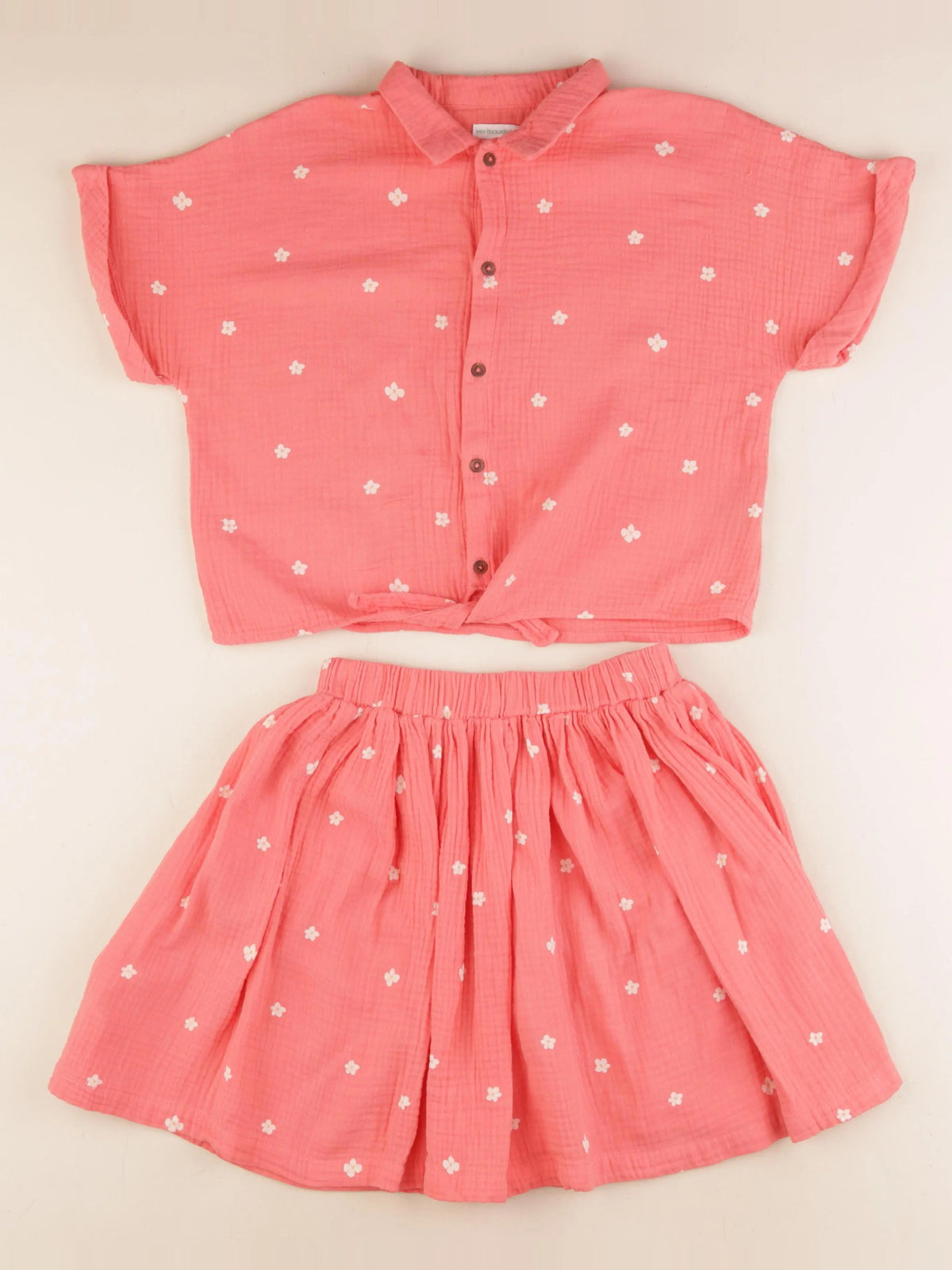 Vertbaudet - ensemble rose - 10 ans