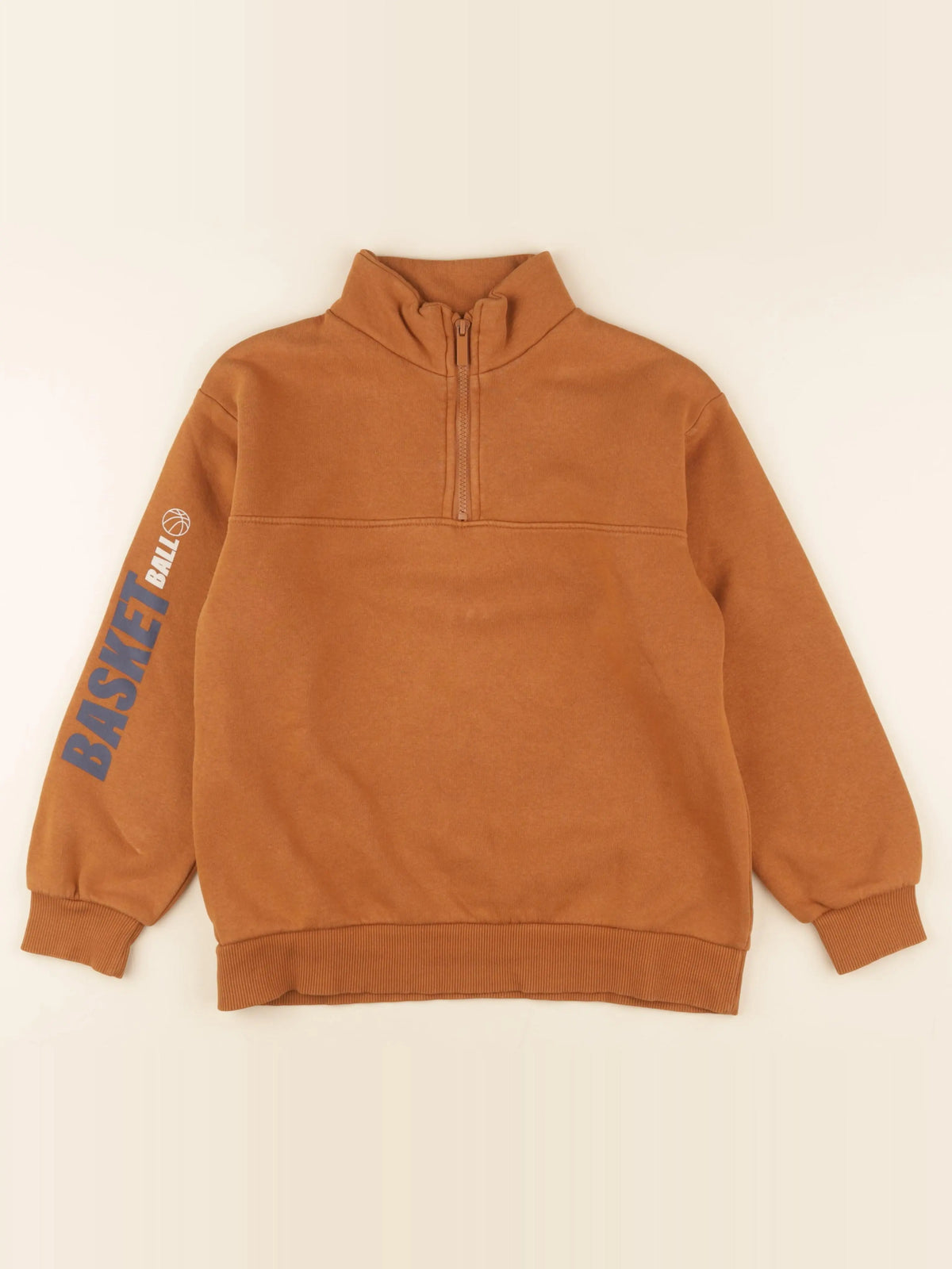 Vertbaudet - sweat marron - 12 ans