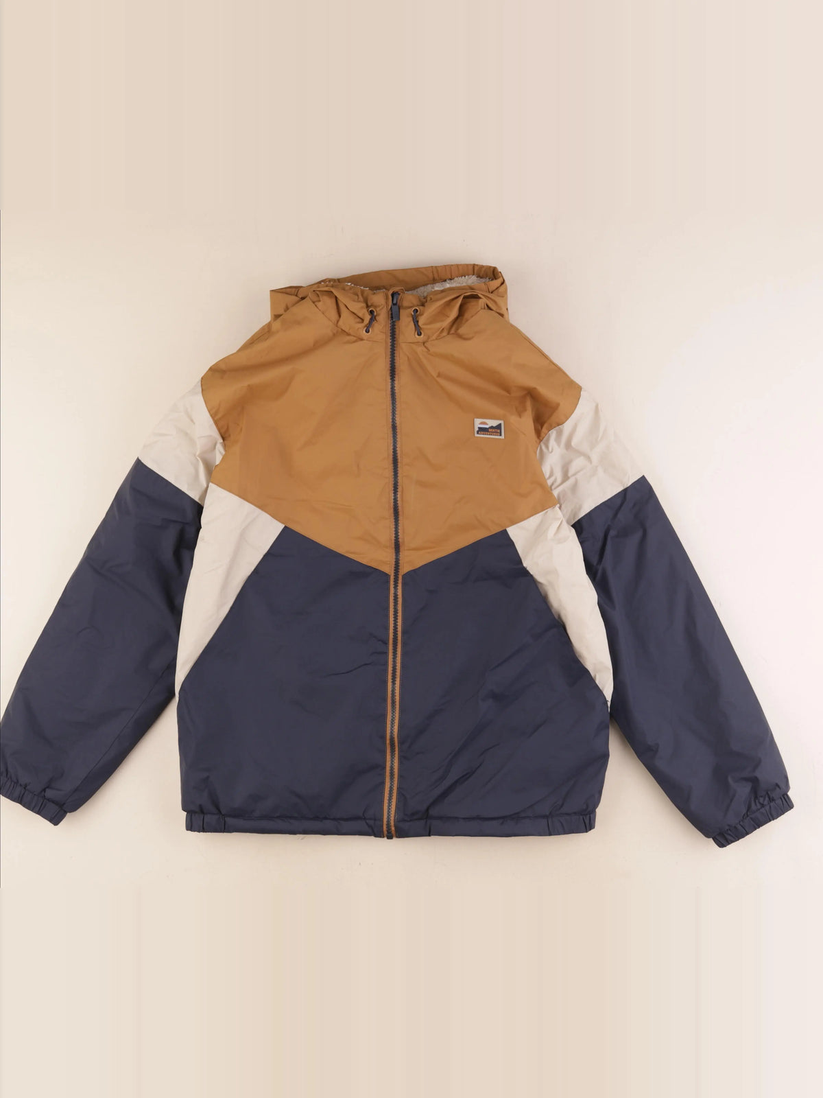 Vertbaudet - imperméable marron, bleu - 14 ans