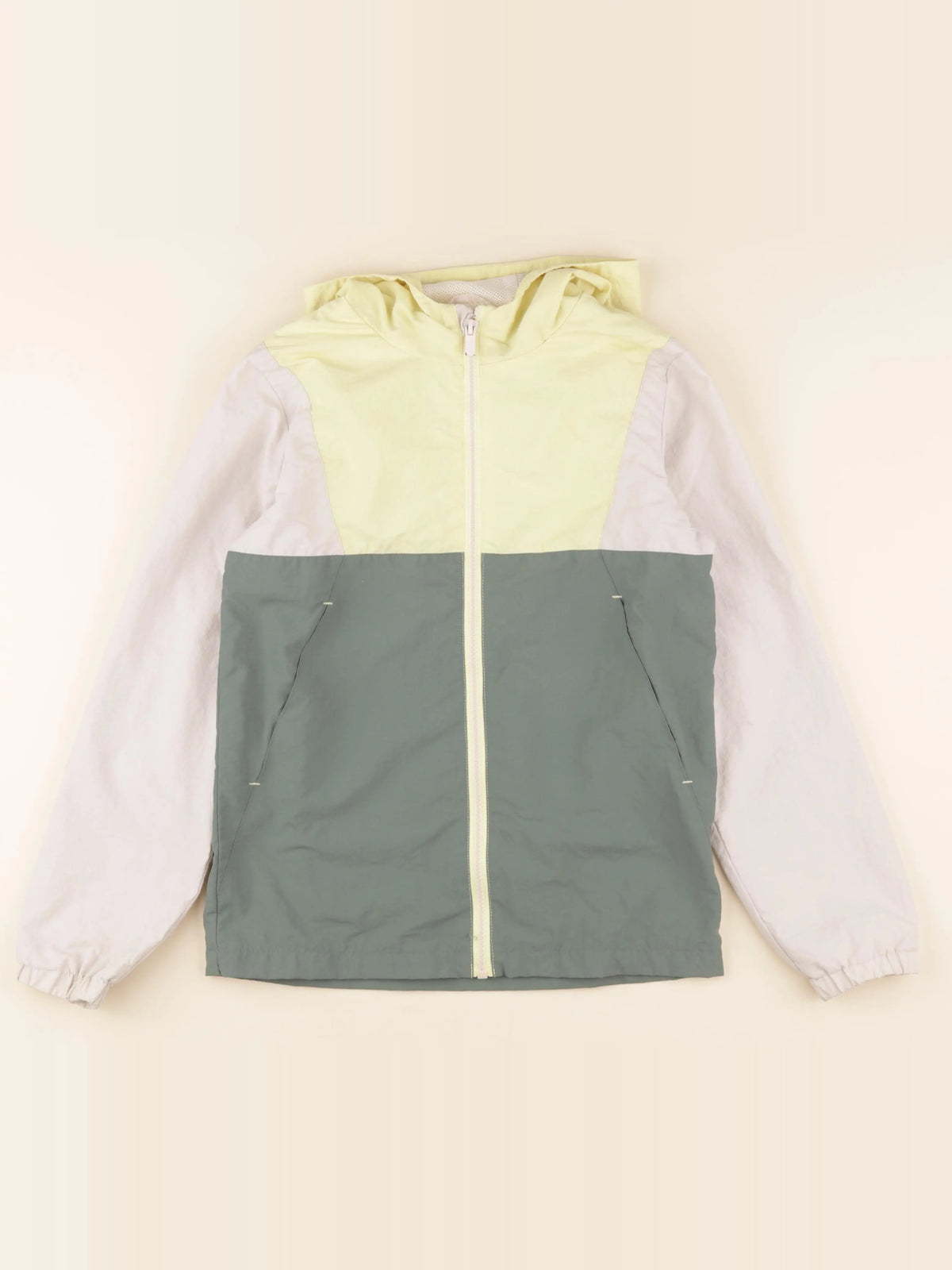 Vertbaudet - coupe-vent jaune, vert - 10 ans