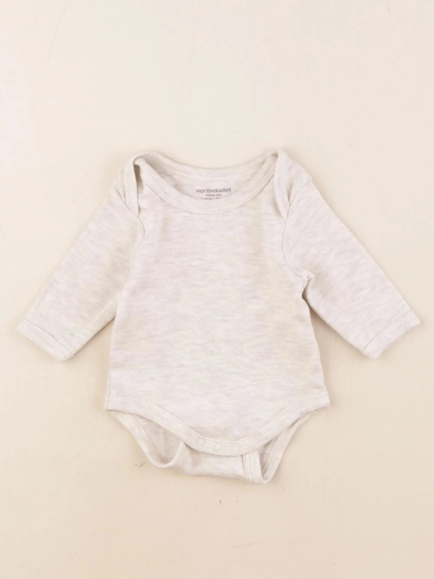 Vertbaudet - body beige - 1 mois