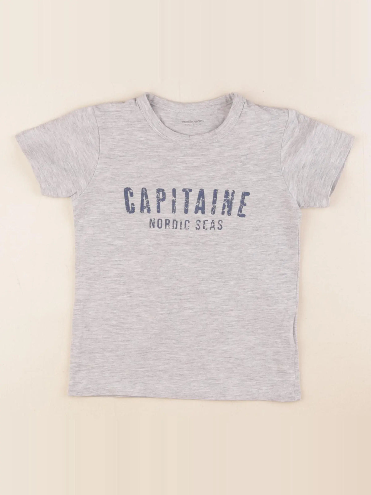Vertbaudet - tee-shirt gris - 5 ans