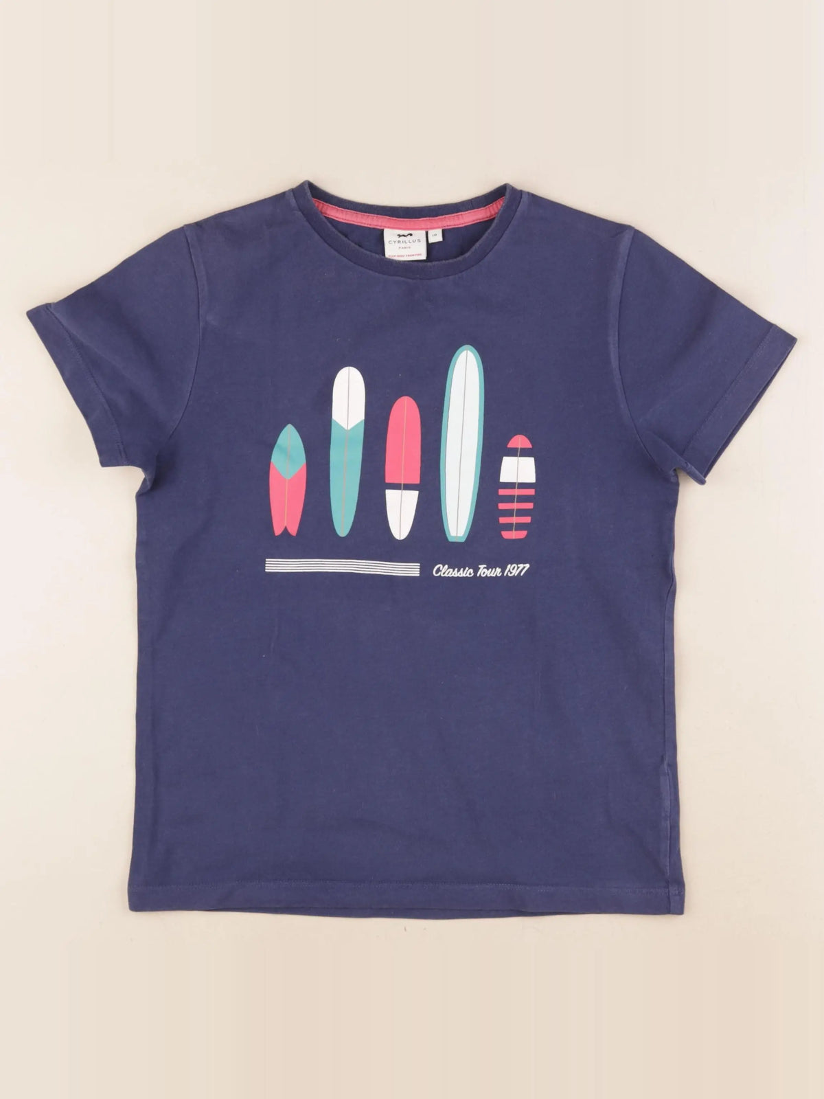 Cyrillus - tee-shirt bleu - 10 ans