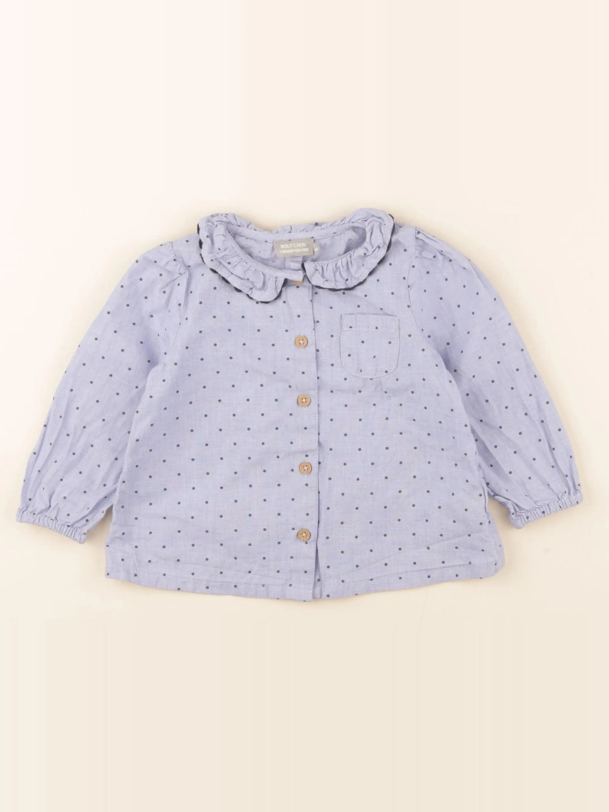 Boutchou - blouse bleu - 18 mois