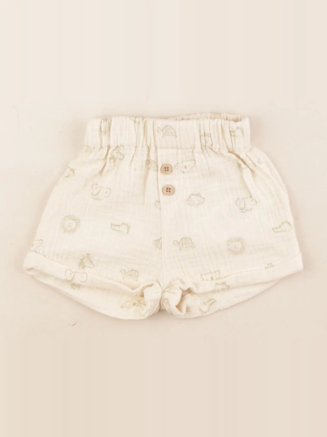 Vertbaudet - short beige - 3 mois