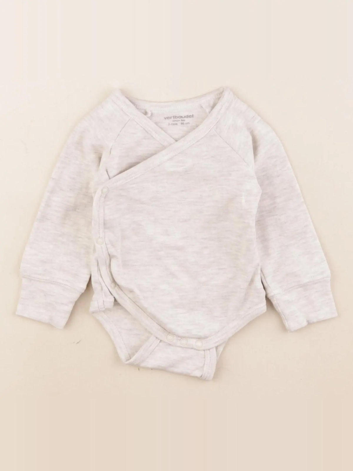Vertbaudet - body gris - 3 mois