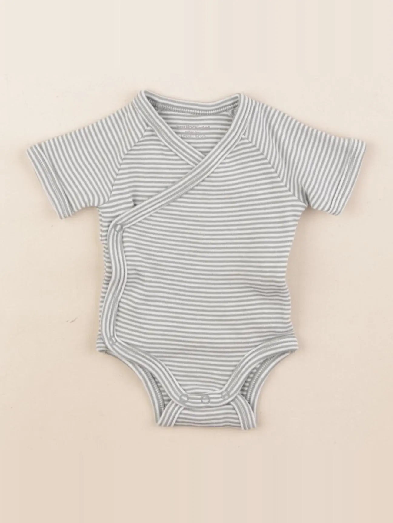 Vertbaudet - body vert, blanc - 1 mois
