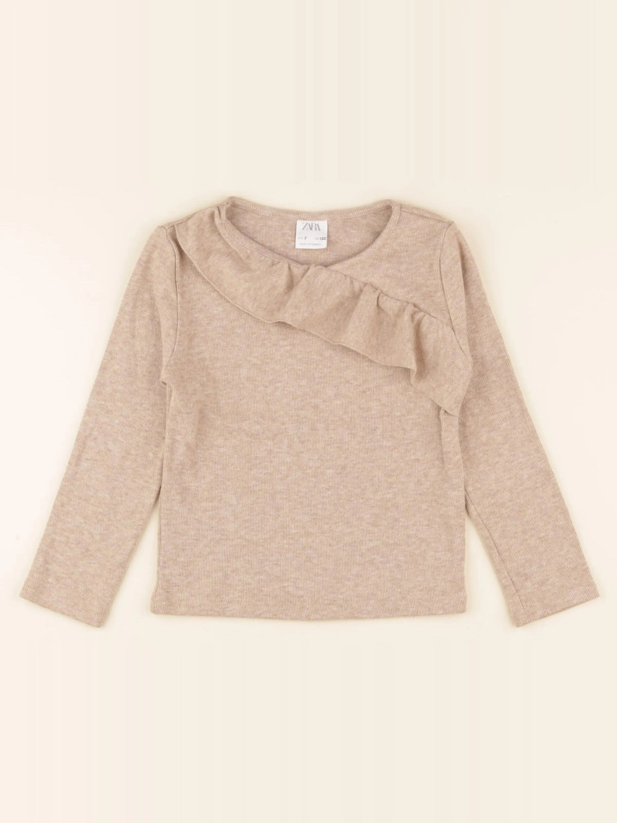 Zara - pull marron - 7 ans