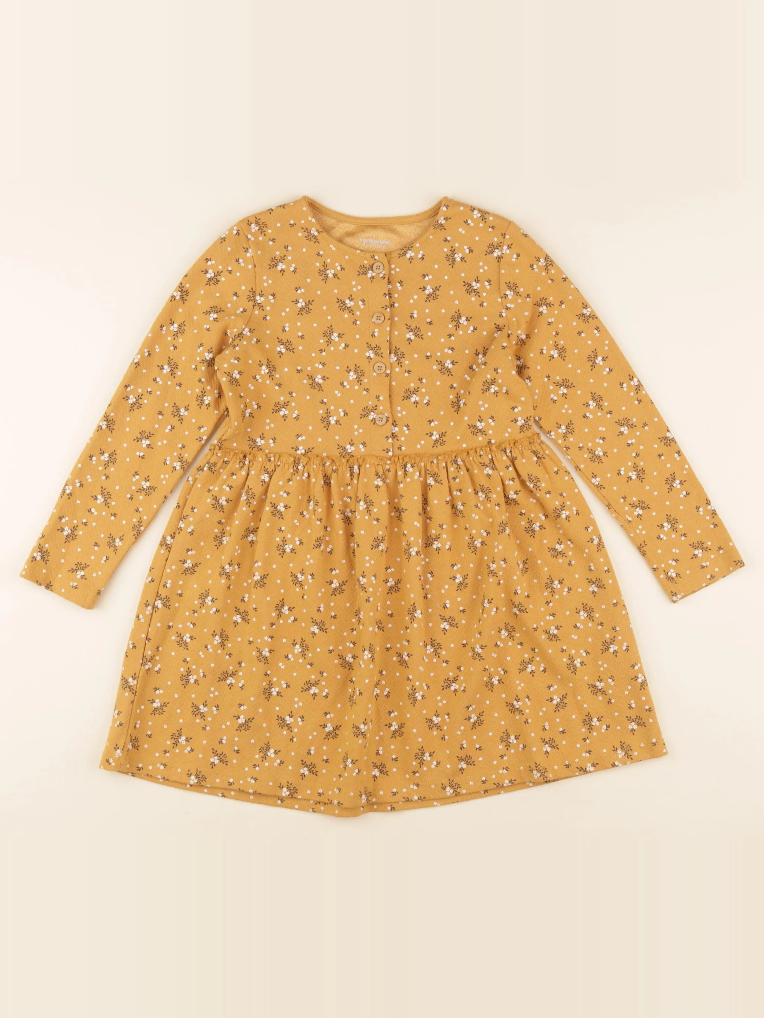Vertbaudet - robe jaune - 8 ans