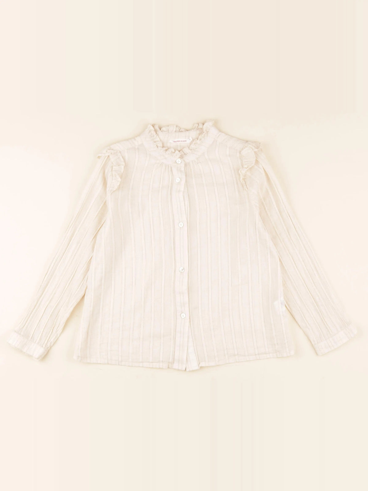 Monoprix - blouse beige, or - 8 ans