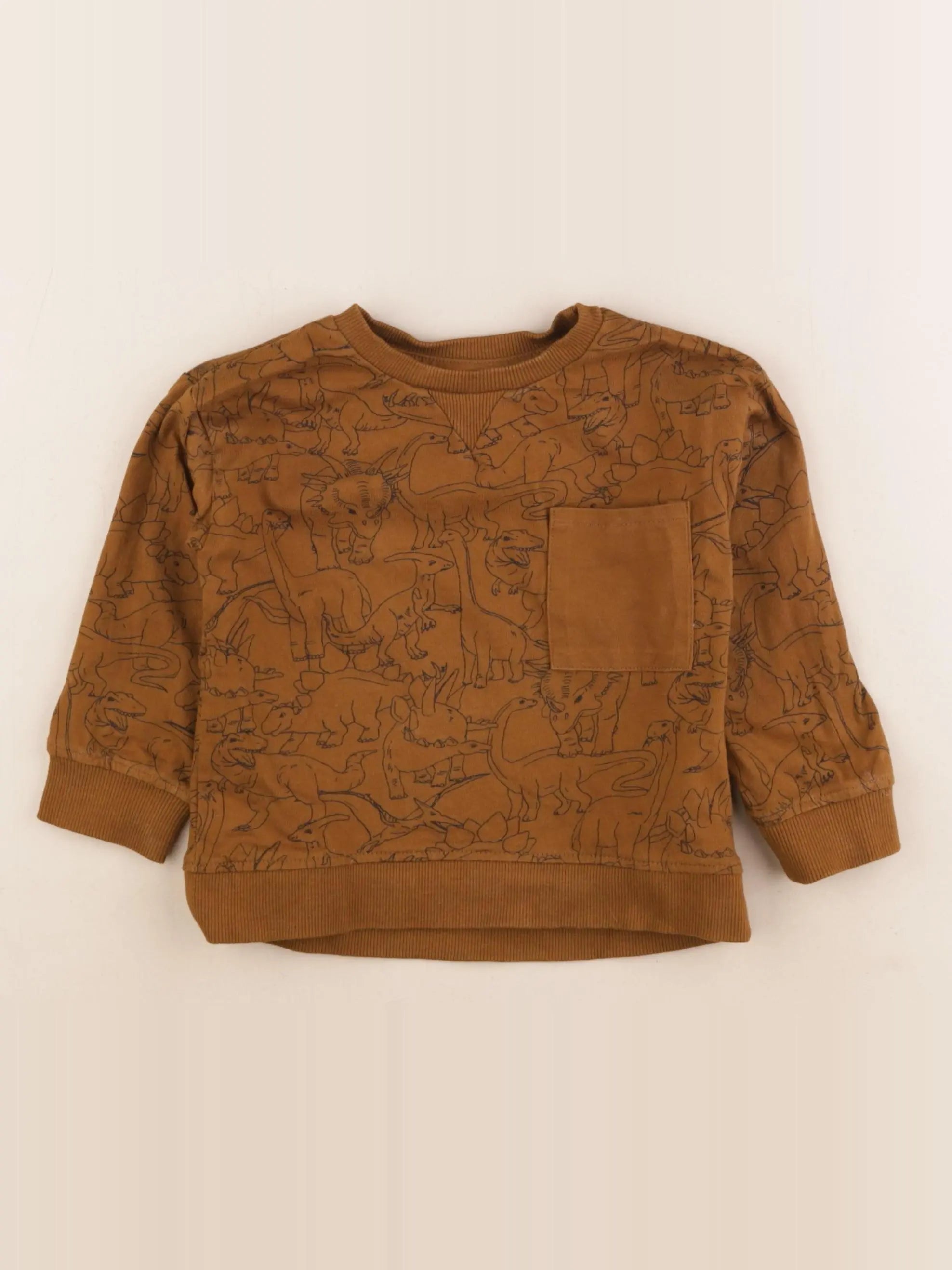 Vertbaudet - tee-shirt marron - 3 ans