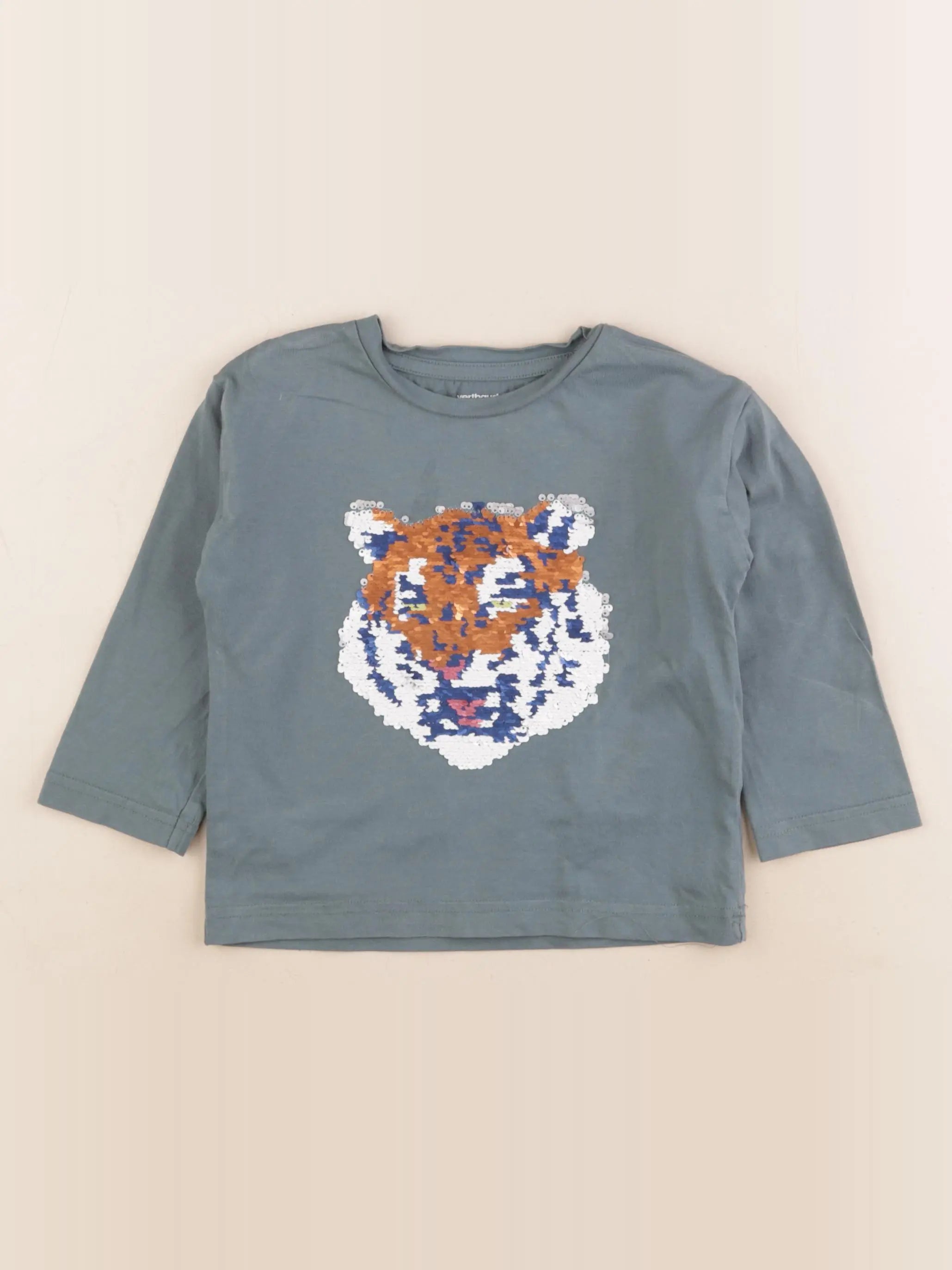 Vertbaudet - tee-shirt vert - 3 ans