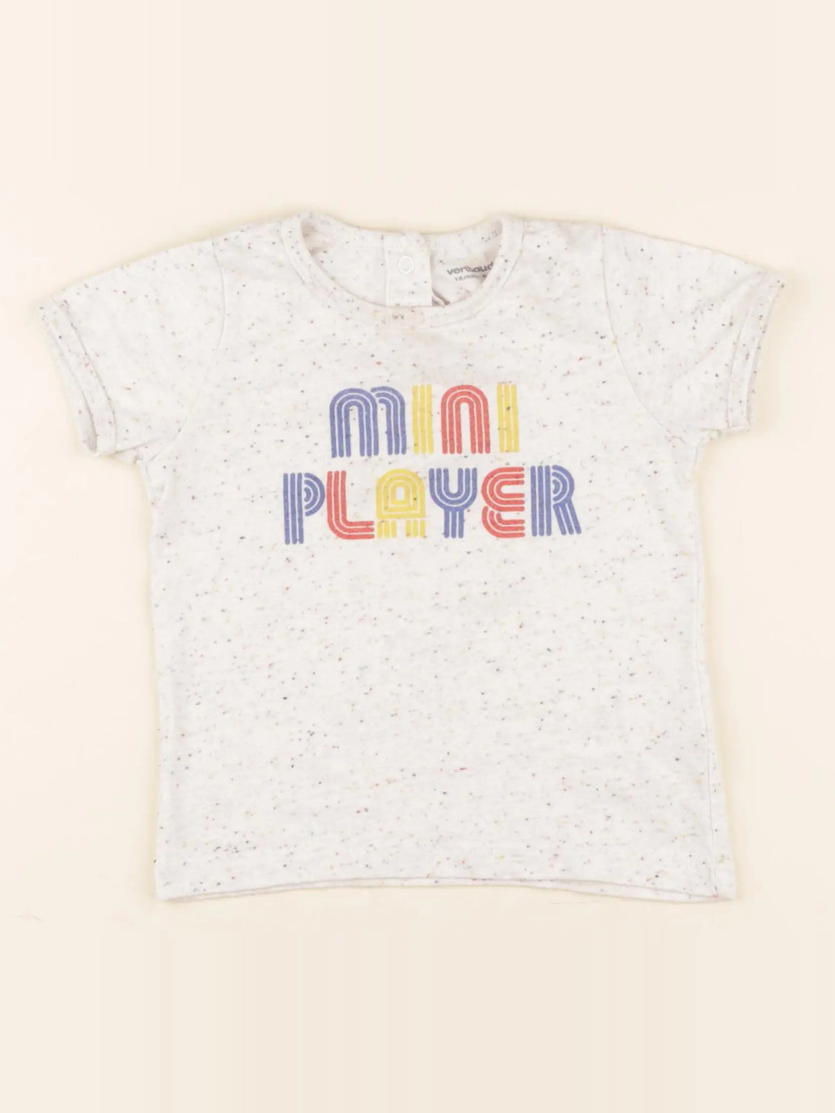 Vertbaudet - tee-shirt beige - 18 mois