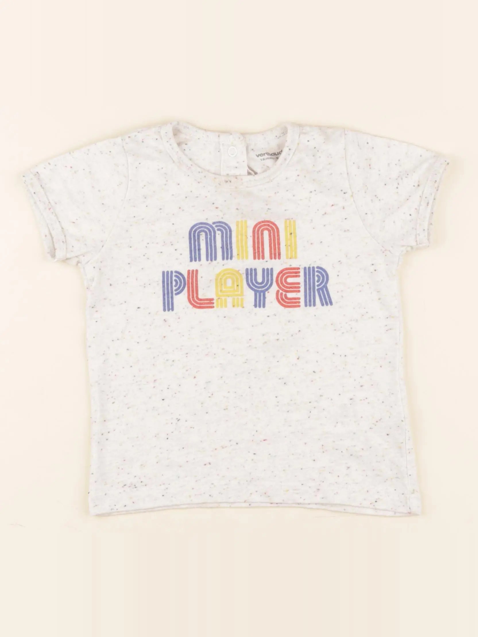 Vertbaudet - tee-shirt beige - 18 mois