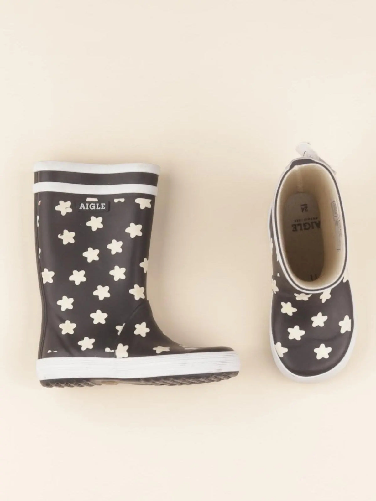 Aigle - bottes bleu - pointure 24