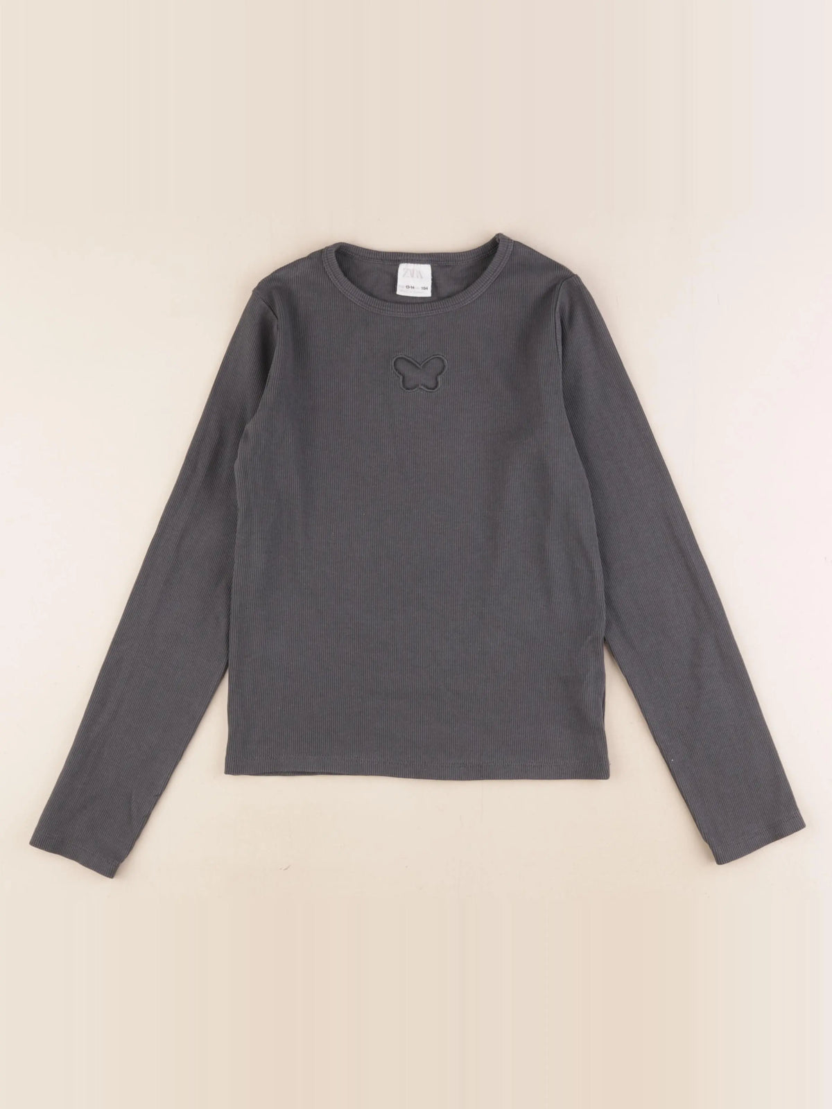Zara - tee-shirt gris - 13/14 ans