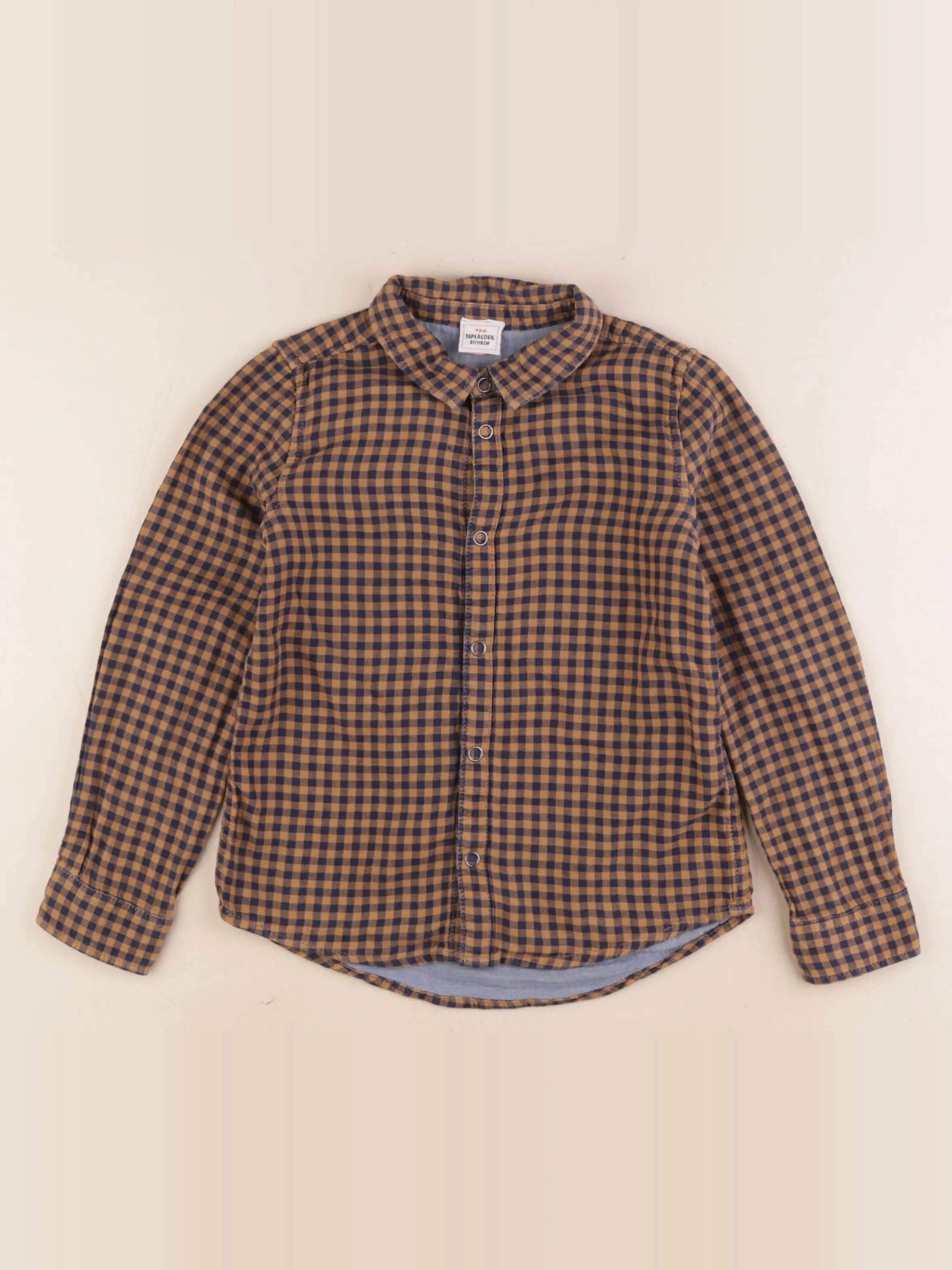 Tape à l'oeil - chemise bleu, jaune - 6 ans