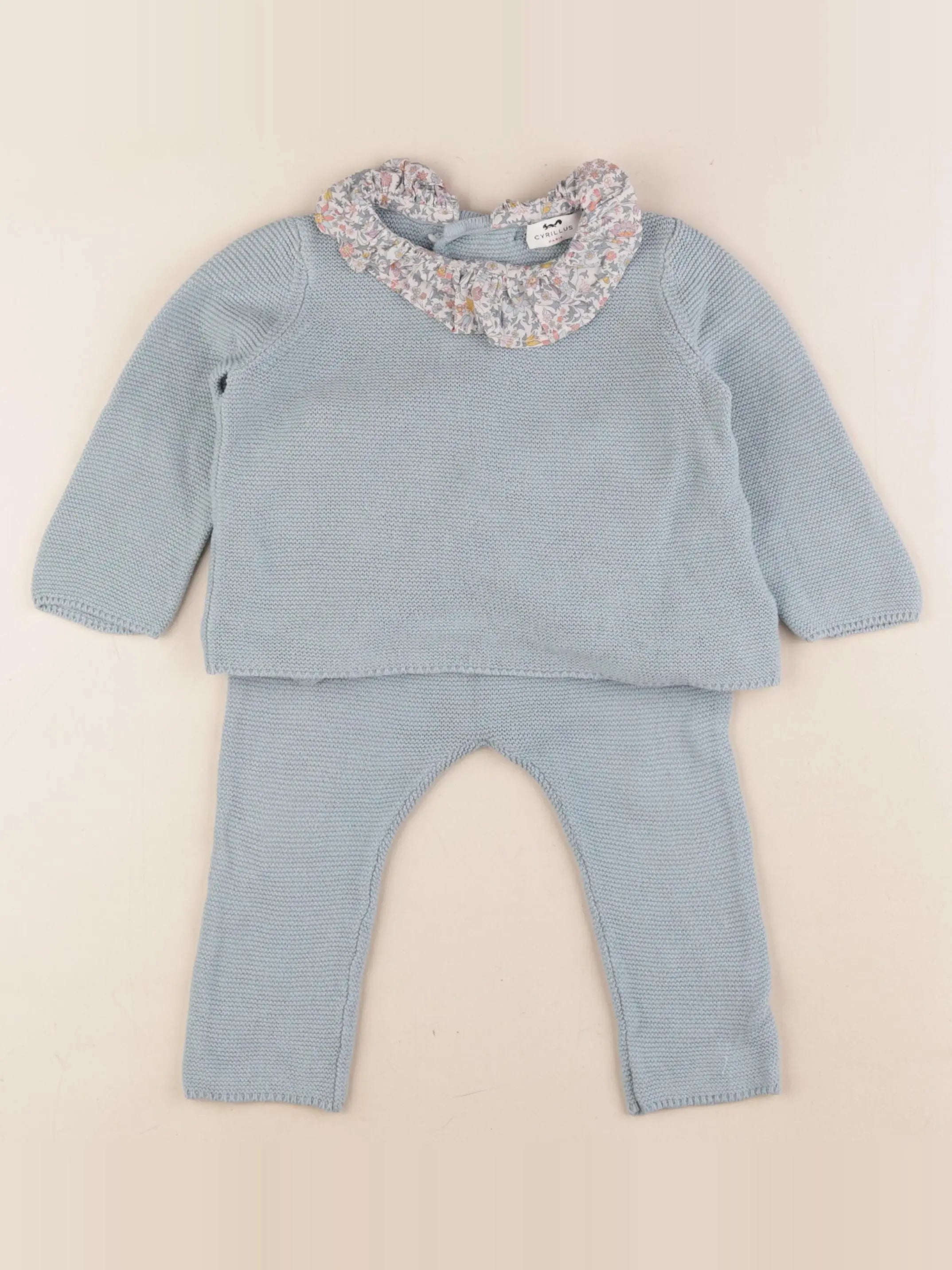 Cyrillus - ensemble bleu - 12 mois