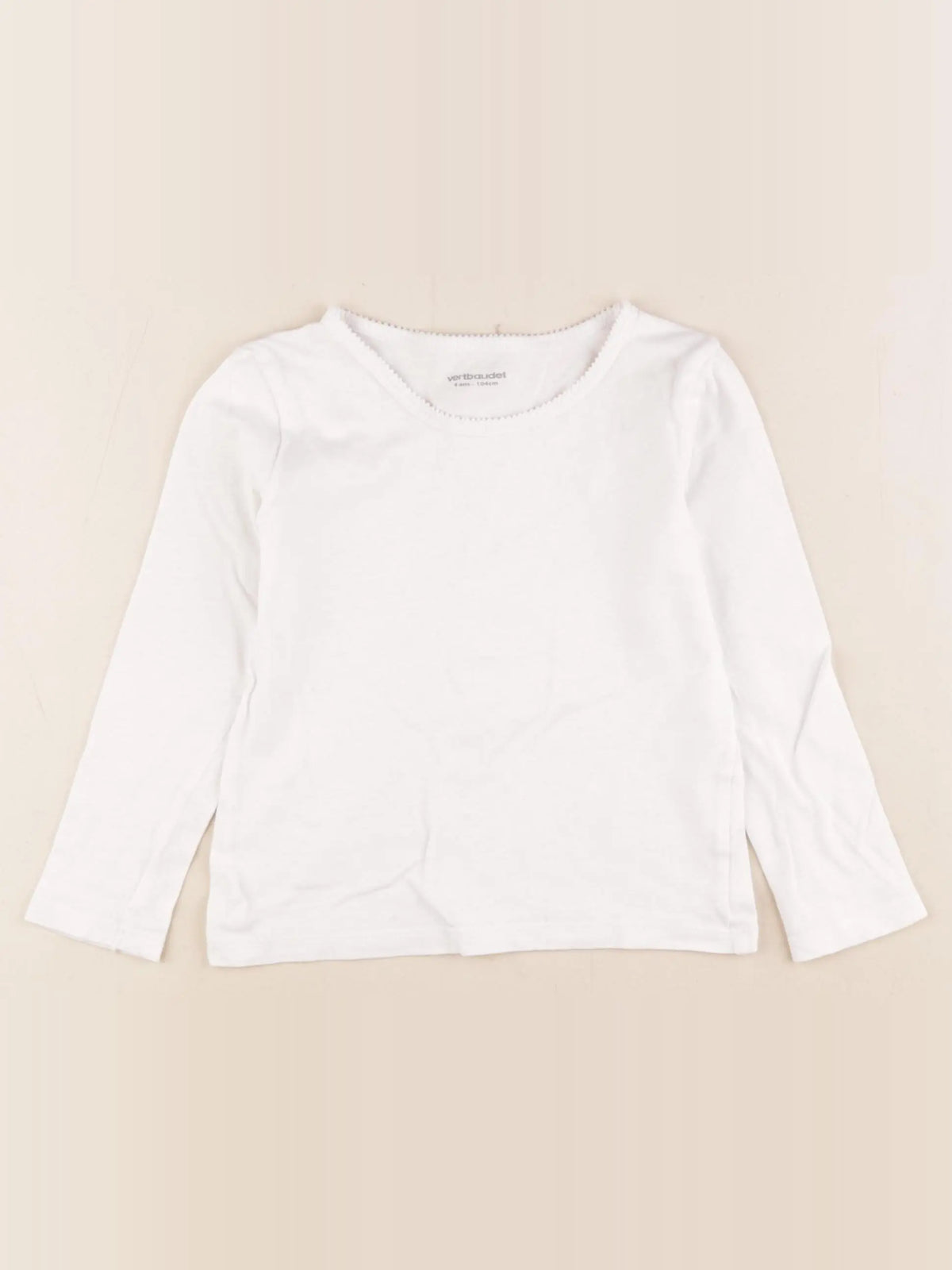 Vertbaudet - maillot de corps blanc - 4 ans