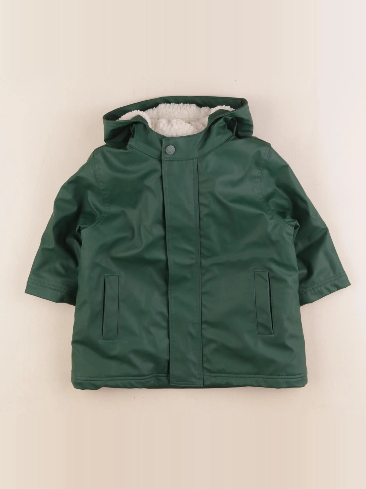 Petit Bateau - imperméable vert - 18 mois