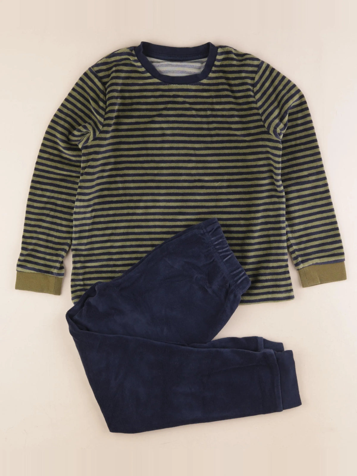 Vertbaudet - pyjama velours multicolore - 8 ans