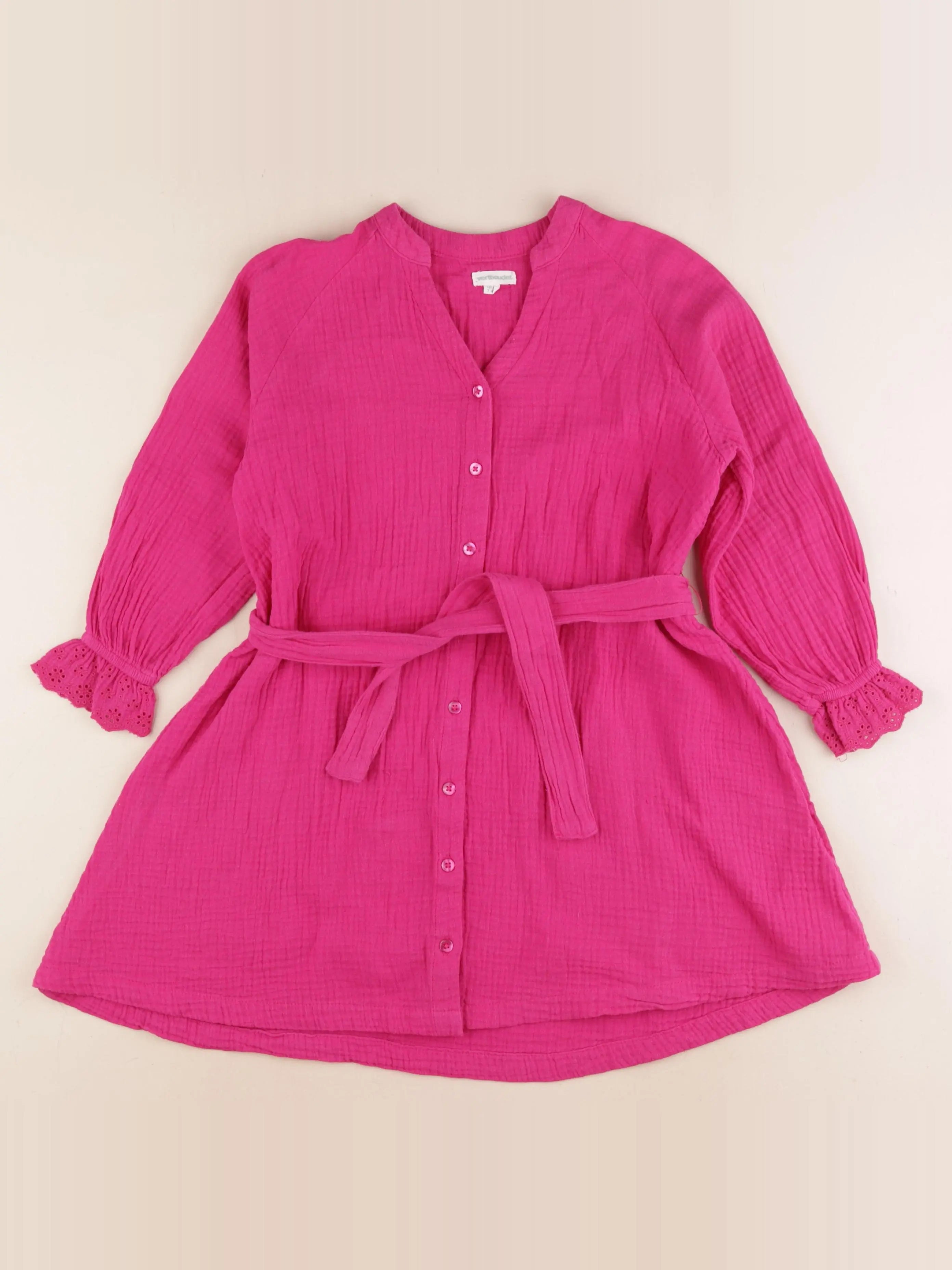 Vertbaudet - robe rose - 7 ans