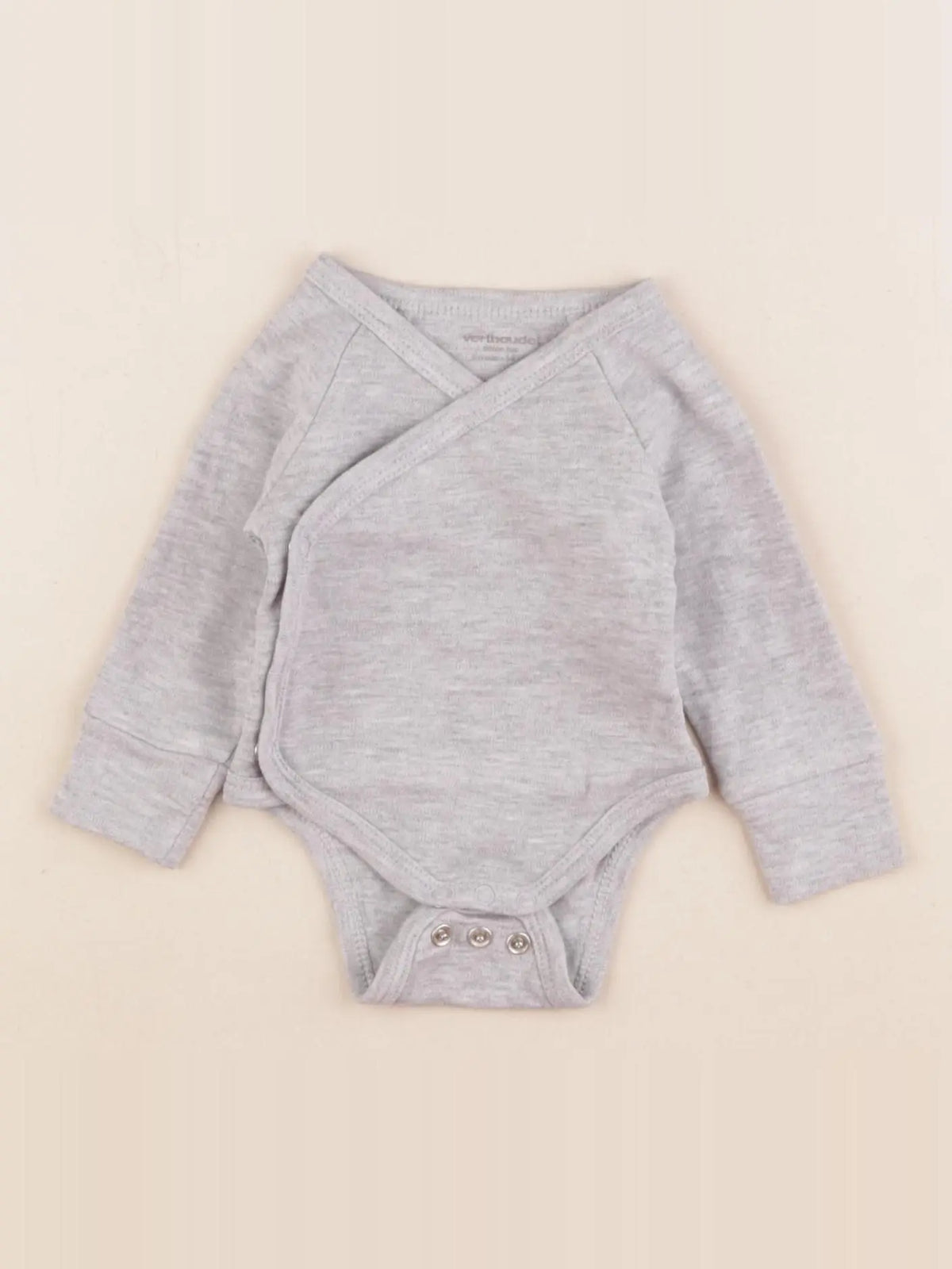 Vertbaudet - body gris - 1 mois