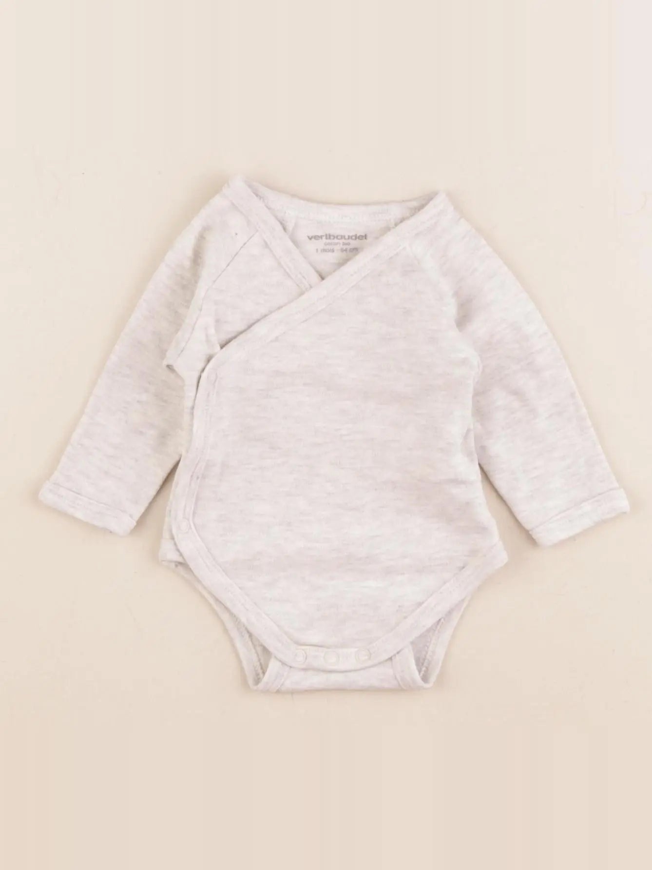 Vertbaudet - body beige - 1 mois