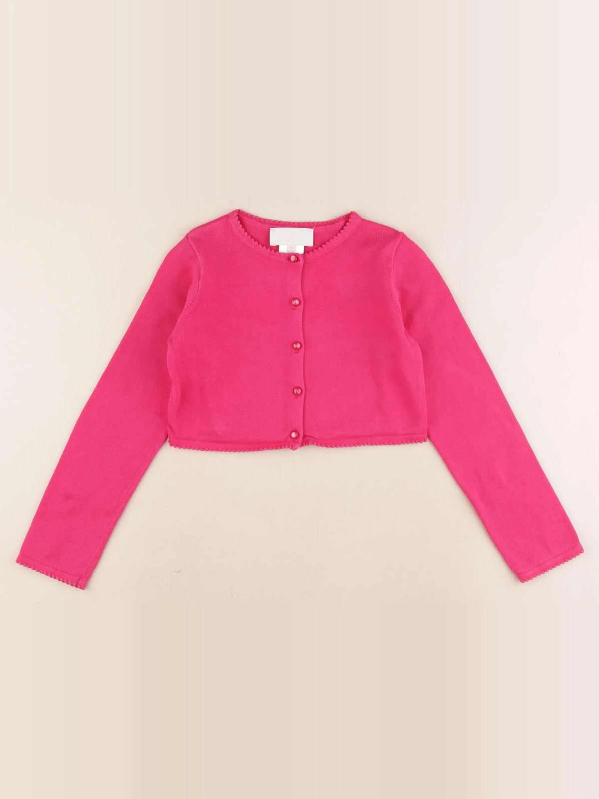 Jacadi - gilet rose - 8 ans