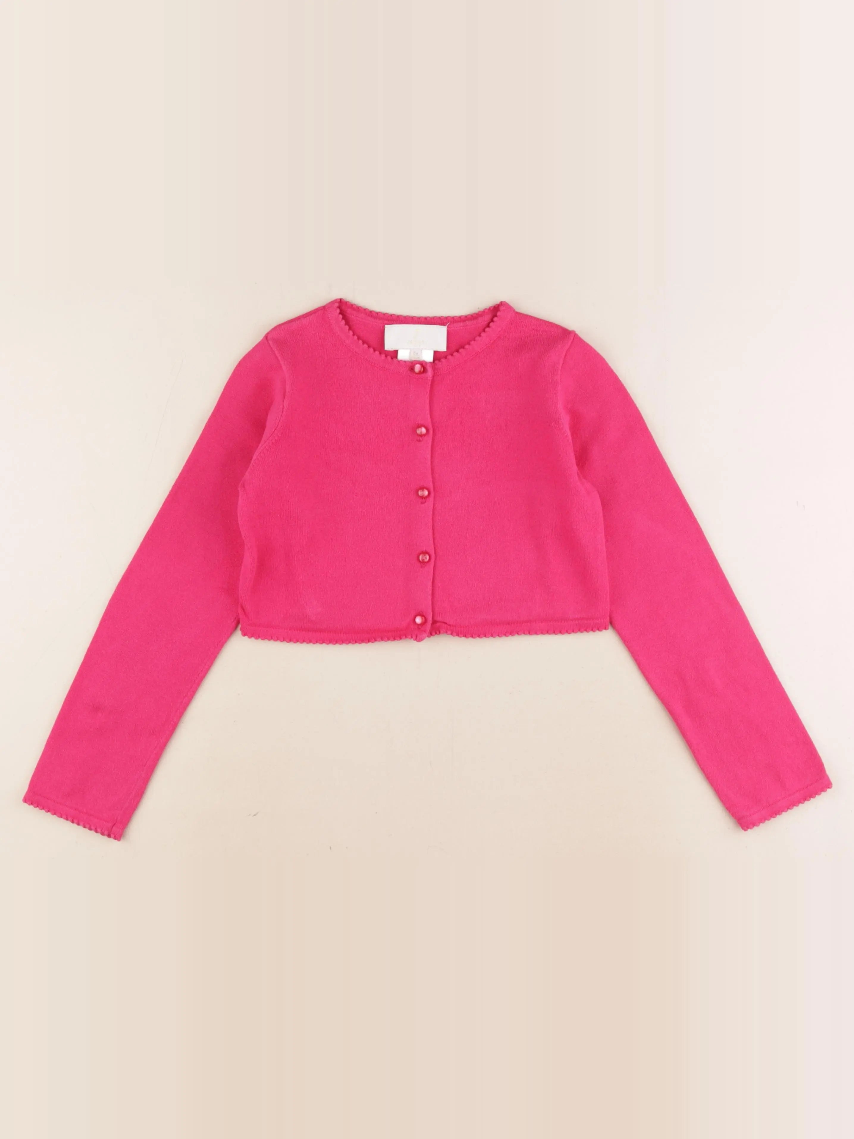 Jacadi - gilet rose - 8 ans
