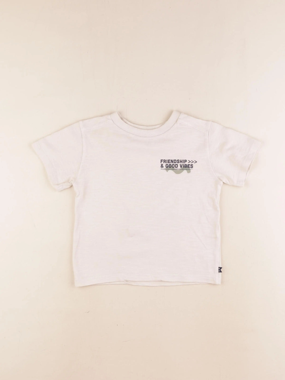 Okaidi - tee-shirt imprimé au dos marron - 3 ans
